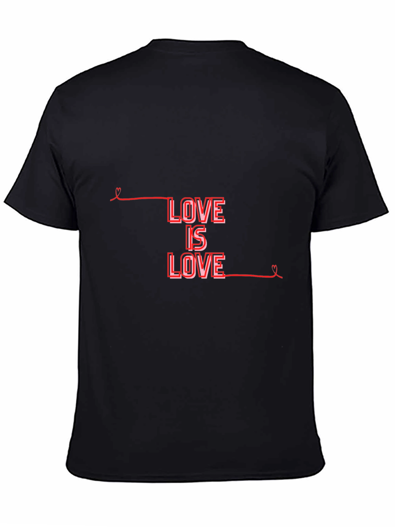 Black Love is Love Black T-Shirt view 4