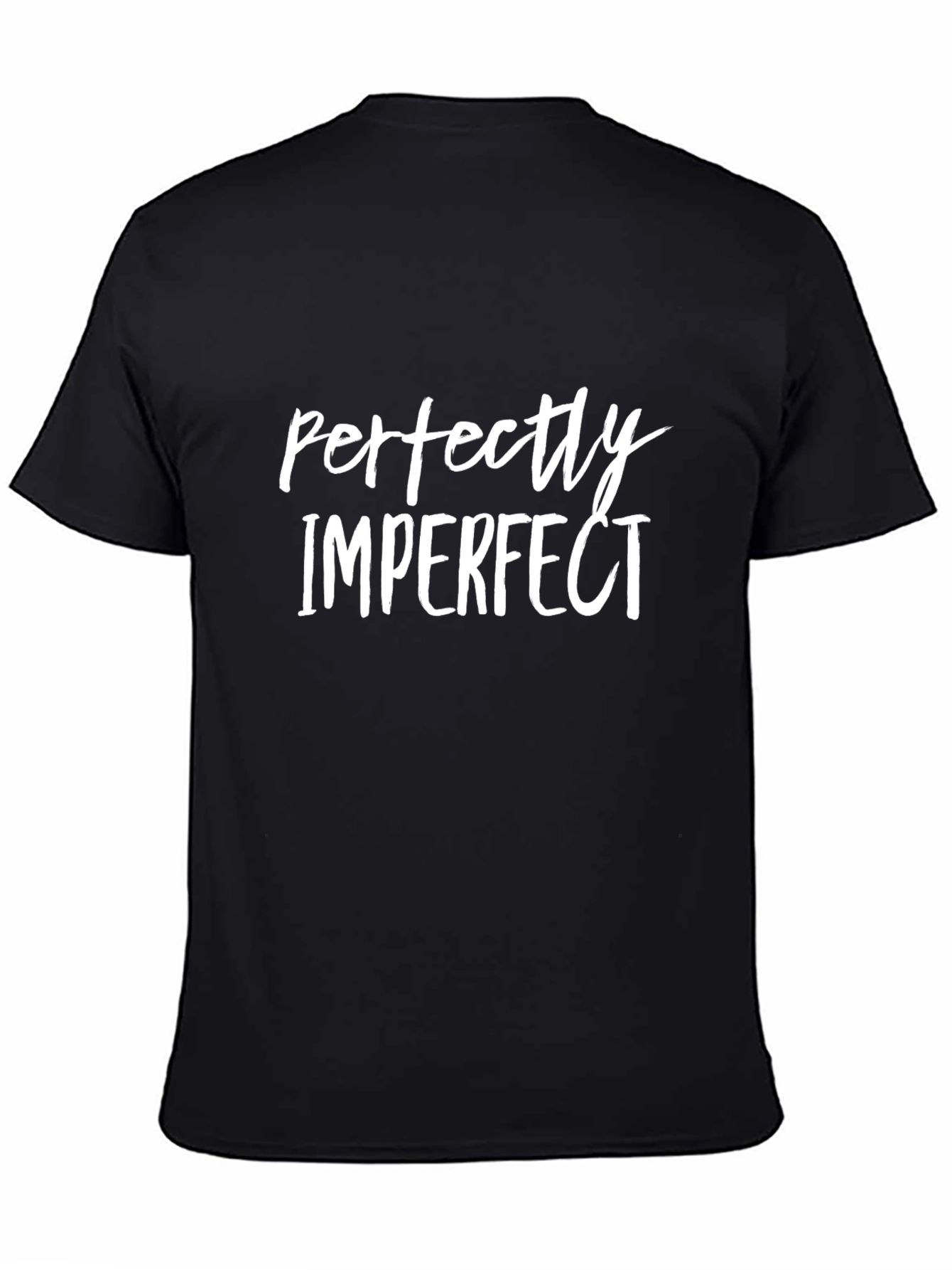 Black Perfectly Imperfect Graphic Tee - Stylish Comfort view 4