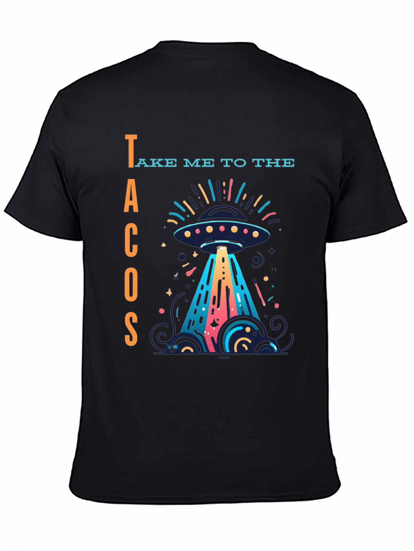 Black Take Me to the Tacos Graphic T-Shirt view 4