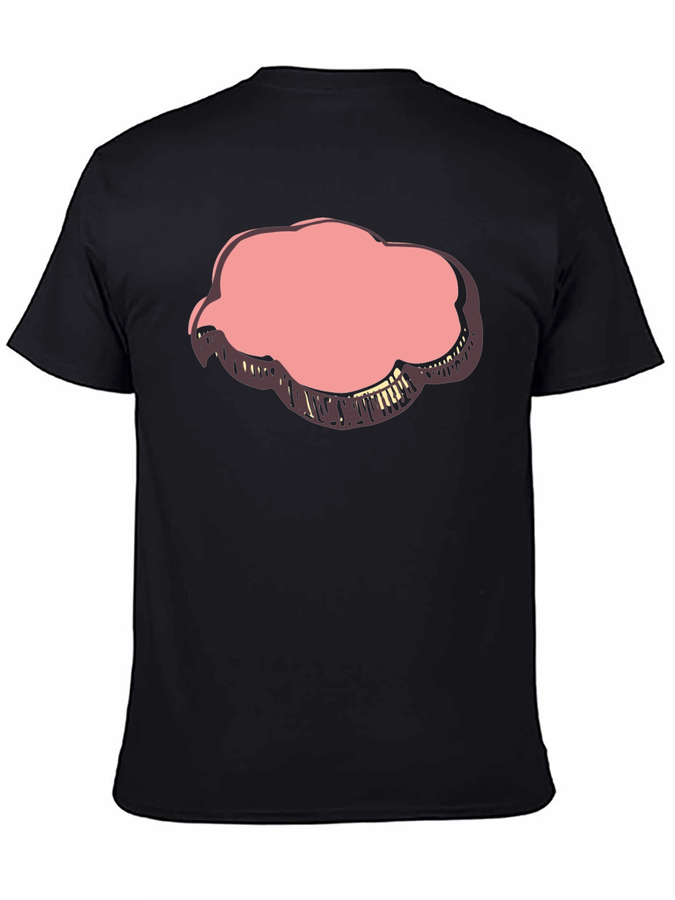Black Cloud Graphic Print Black T-Shirt view 4