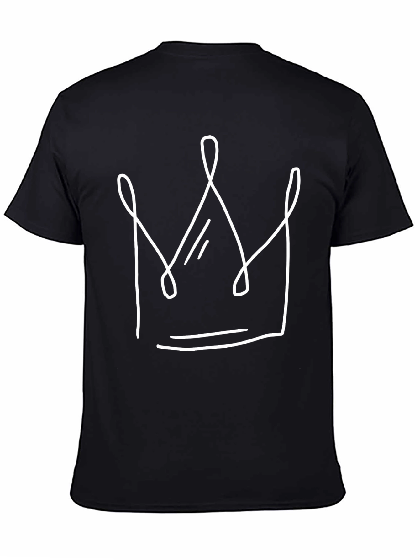 Black Crown Graphic Tee - Stylish Black T-Shirt view 4