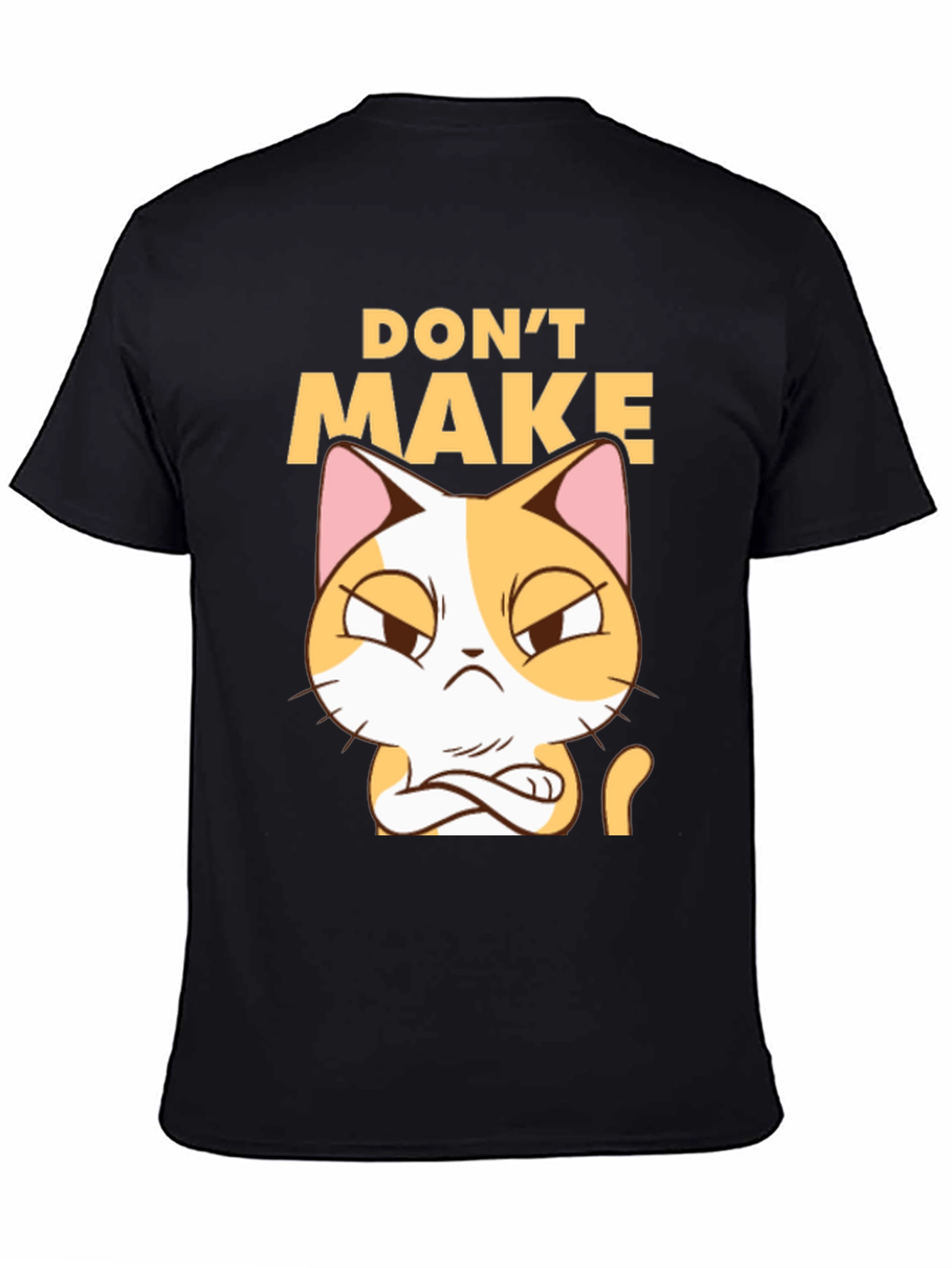 Black Don't Make Me Angry Cat T-Shirt view 4