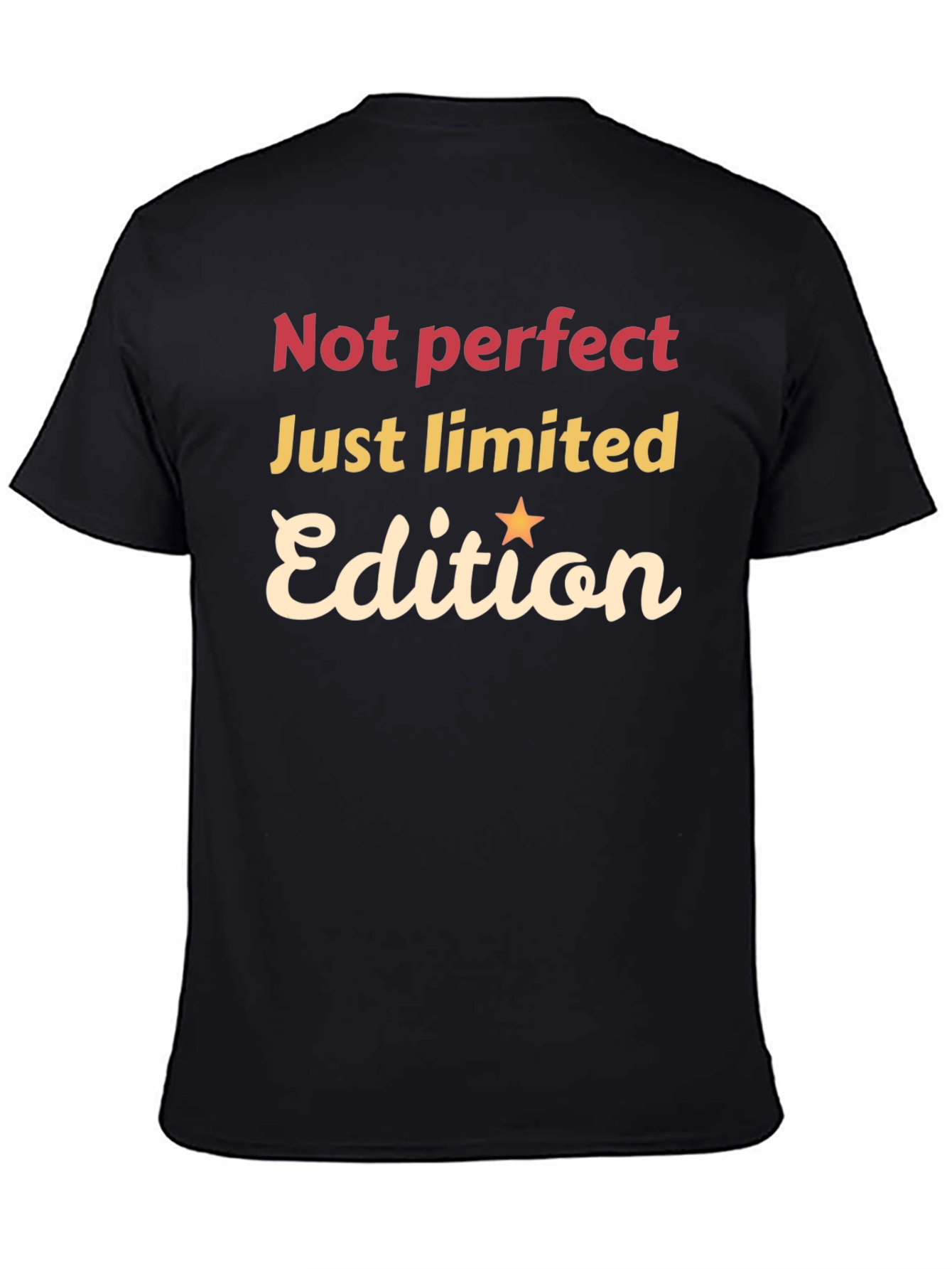Not Perfect, Just Limited Edition Black Graphic Tee - 4