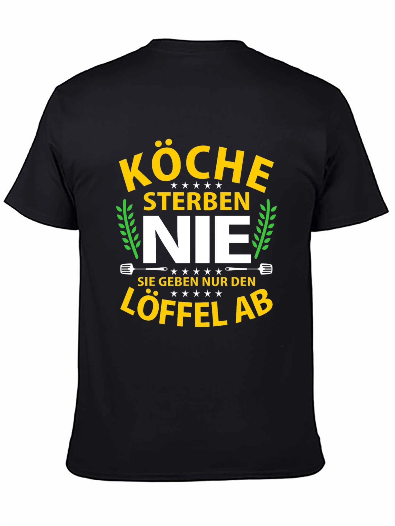 Black Köche Sterben Nie Chef T-Shirt view 4