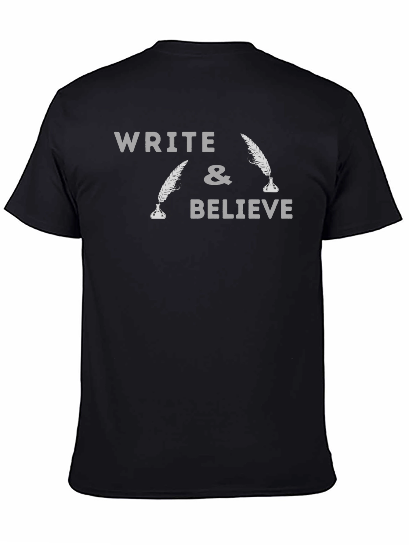 Black Write and Believe Graphic T-Shirt view 4