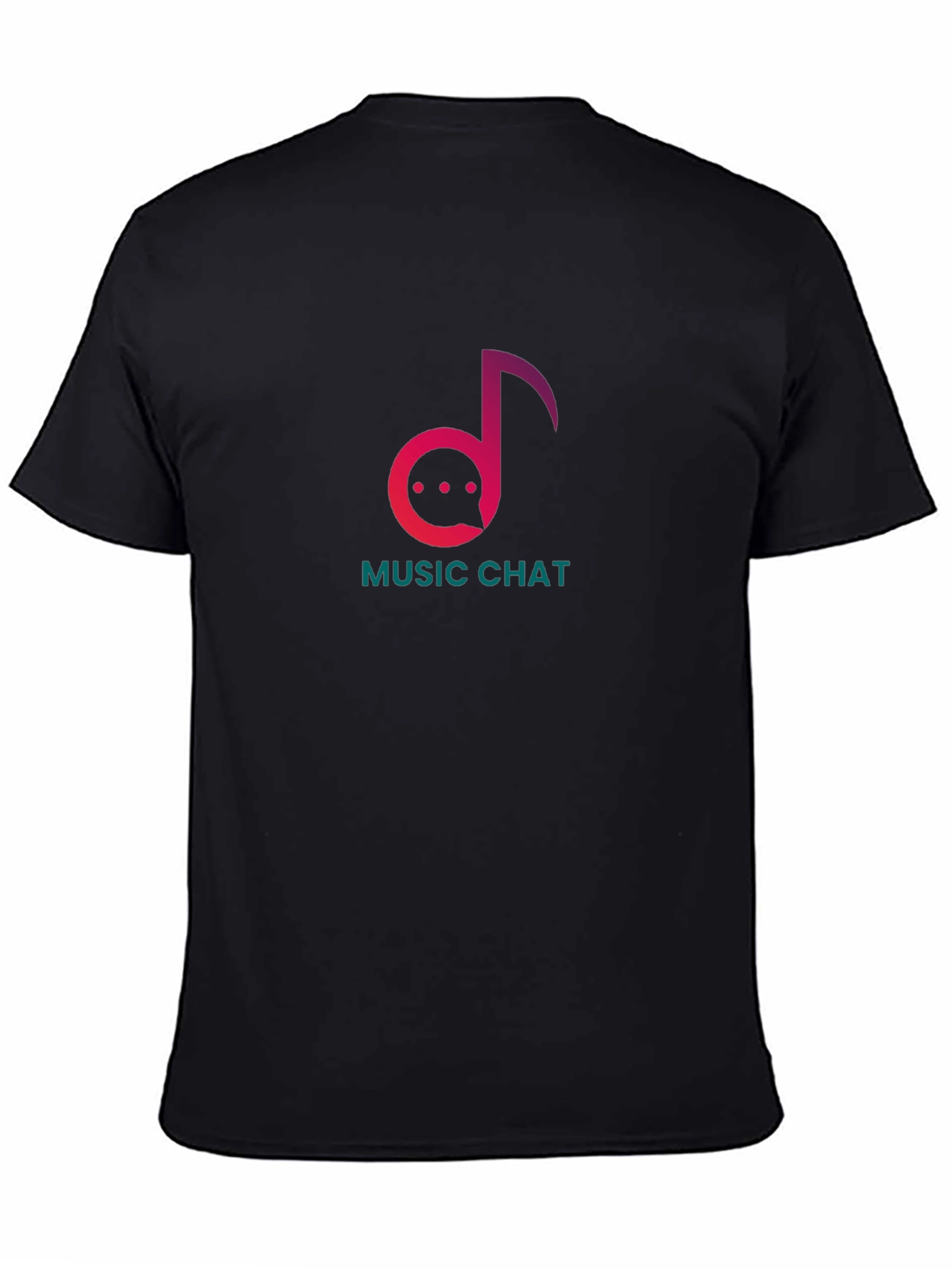 Black Music Chat Graphic Tee - Trendy Musician T-Shirt view 4