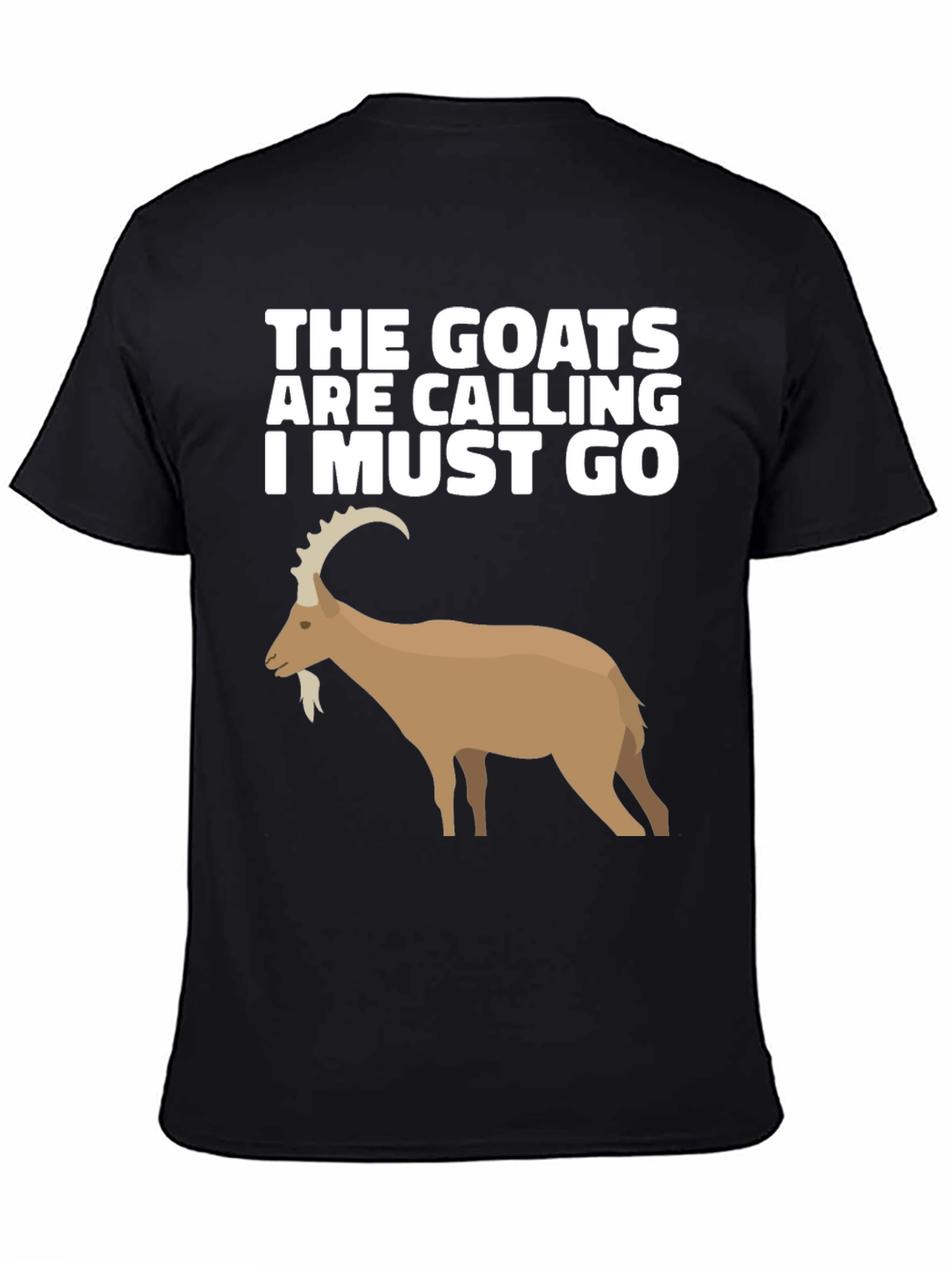 Black The Goats Are Calling T-Shirt view 4