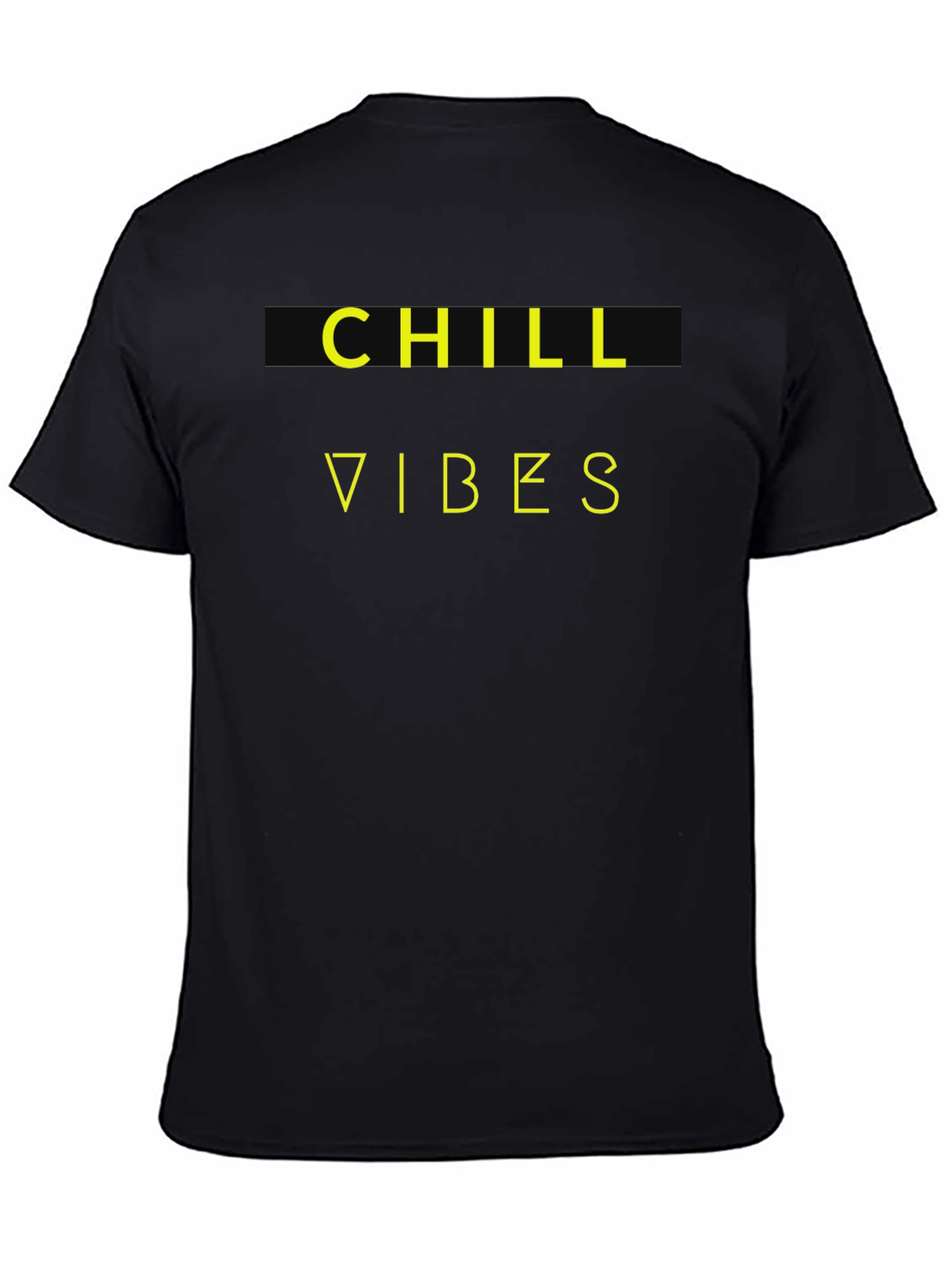 Black Chill Vibes Graphic T-Shirt - Relaxed Style view 4