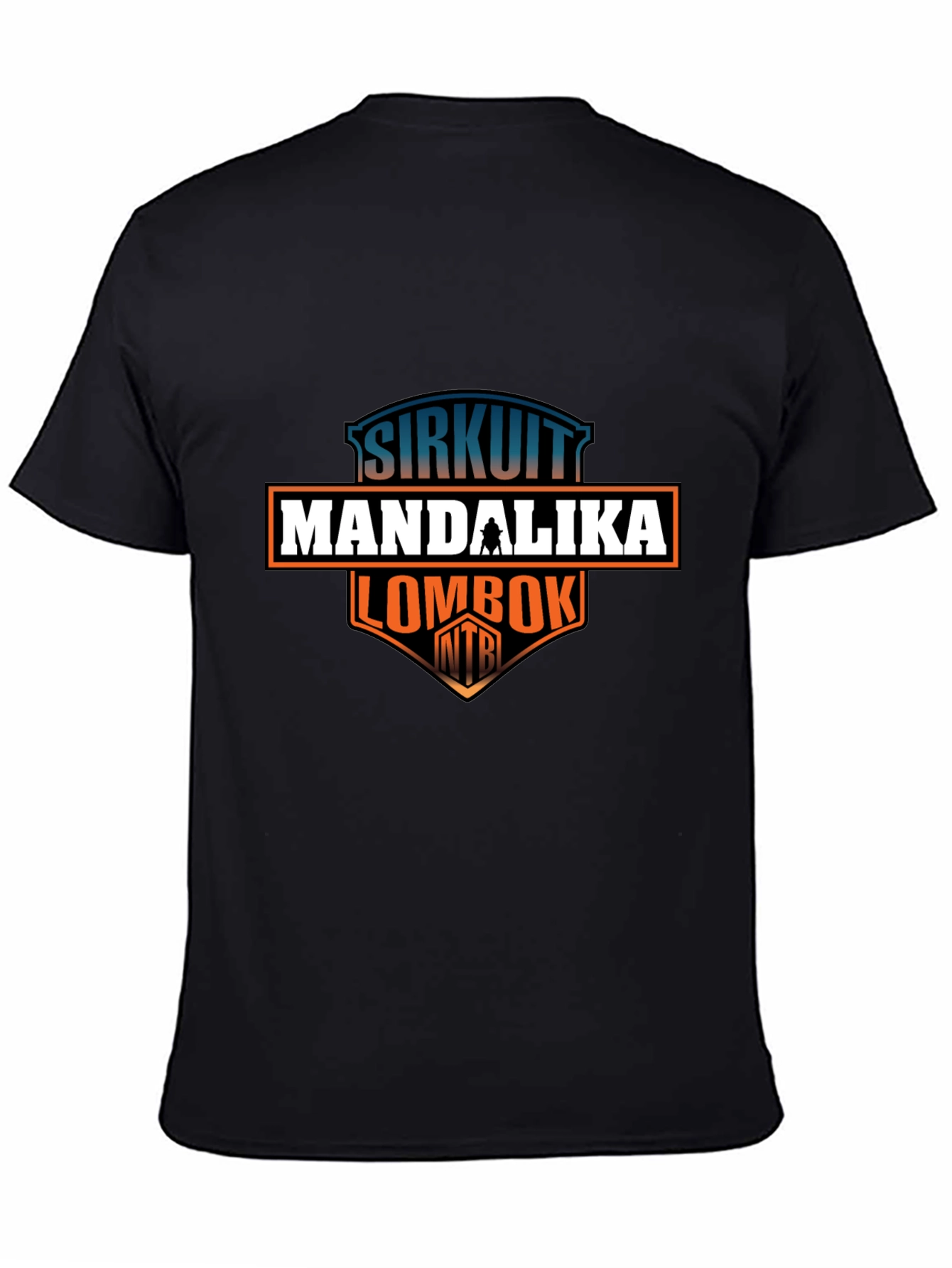 Black Sirkuit Mandalika Lombok T-Shirt view 4