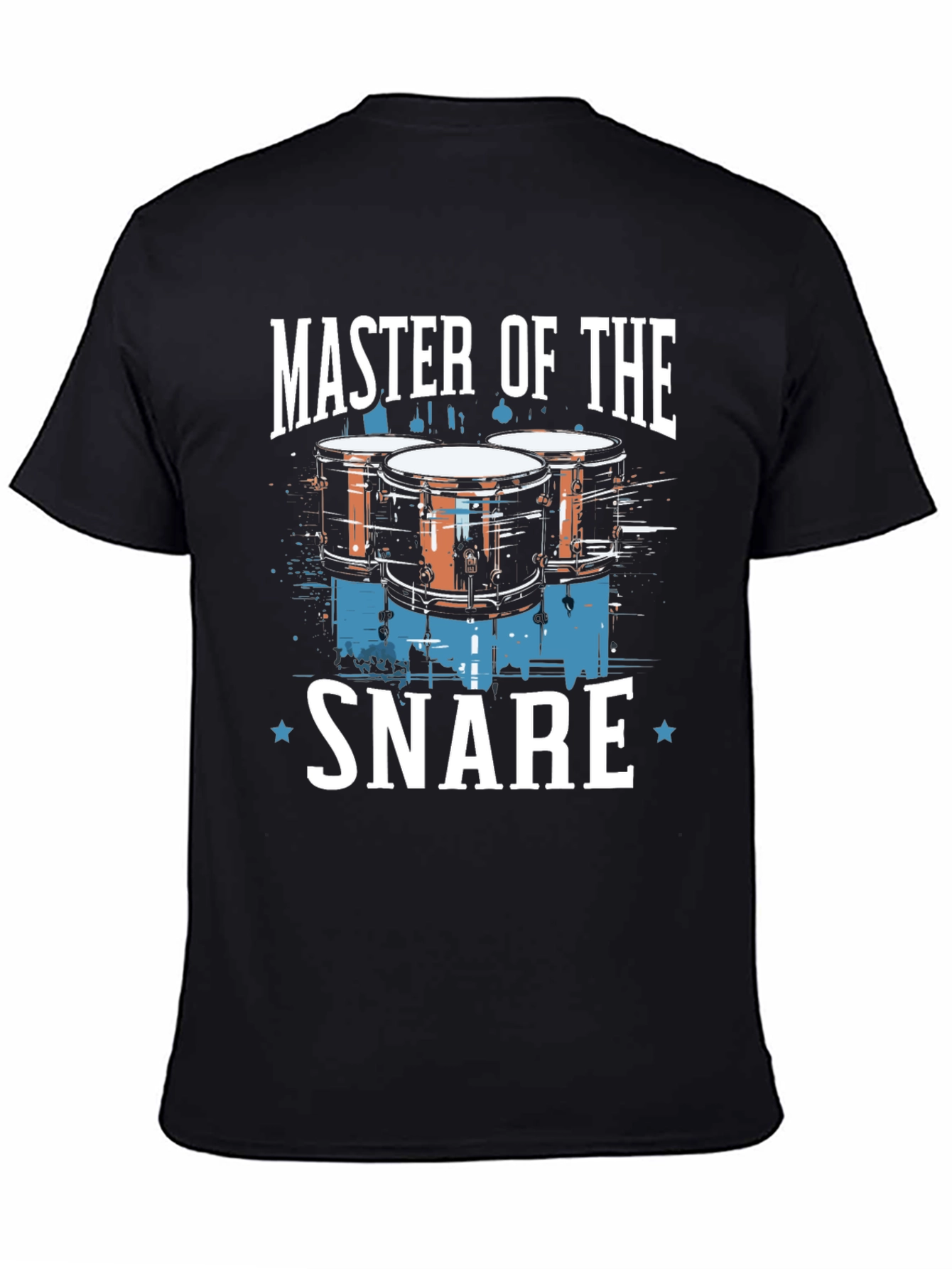 Black Master of the Snare Drummer T-Shirt - Black view 4