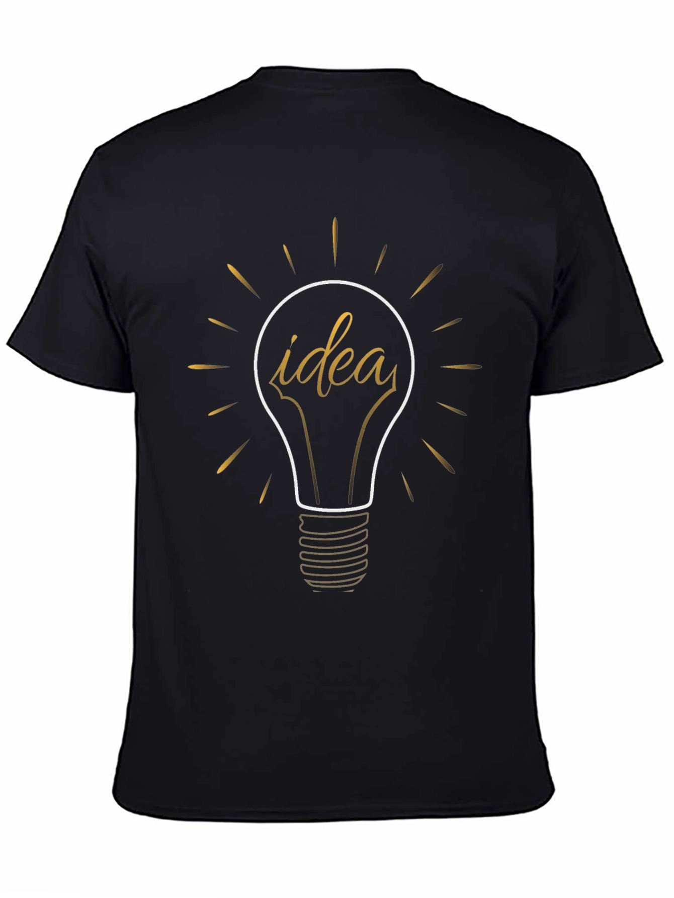 Black Idea Bulb Graphic Tee - Think Outside the Box! view 4