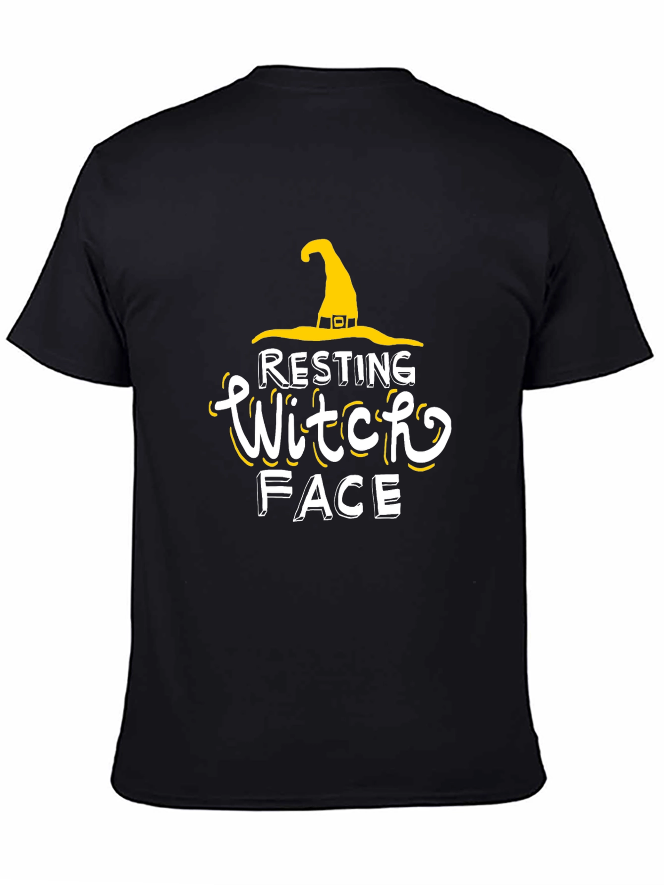 Resting Witch Face Halloween Tee - 4