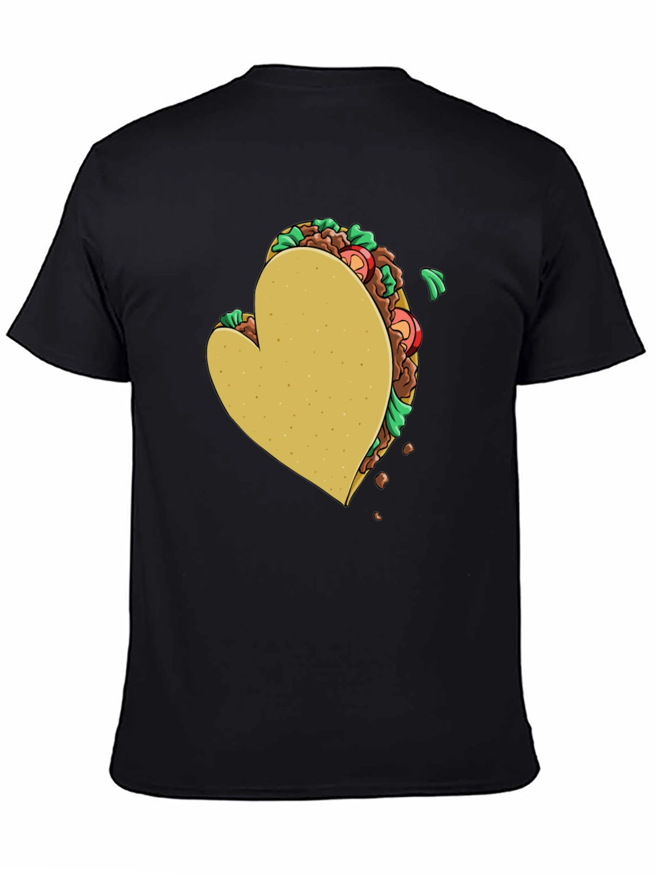 Black Heart Taco Graphic T-Shirt view 4