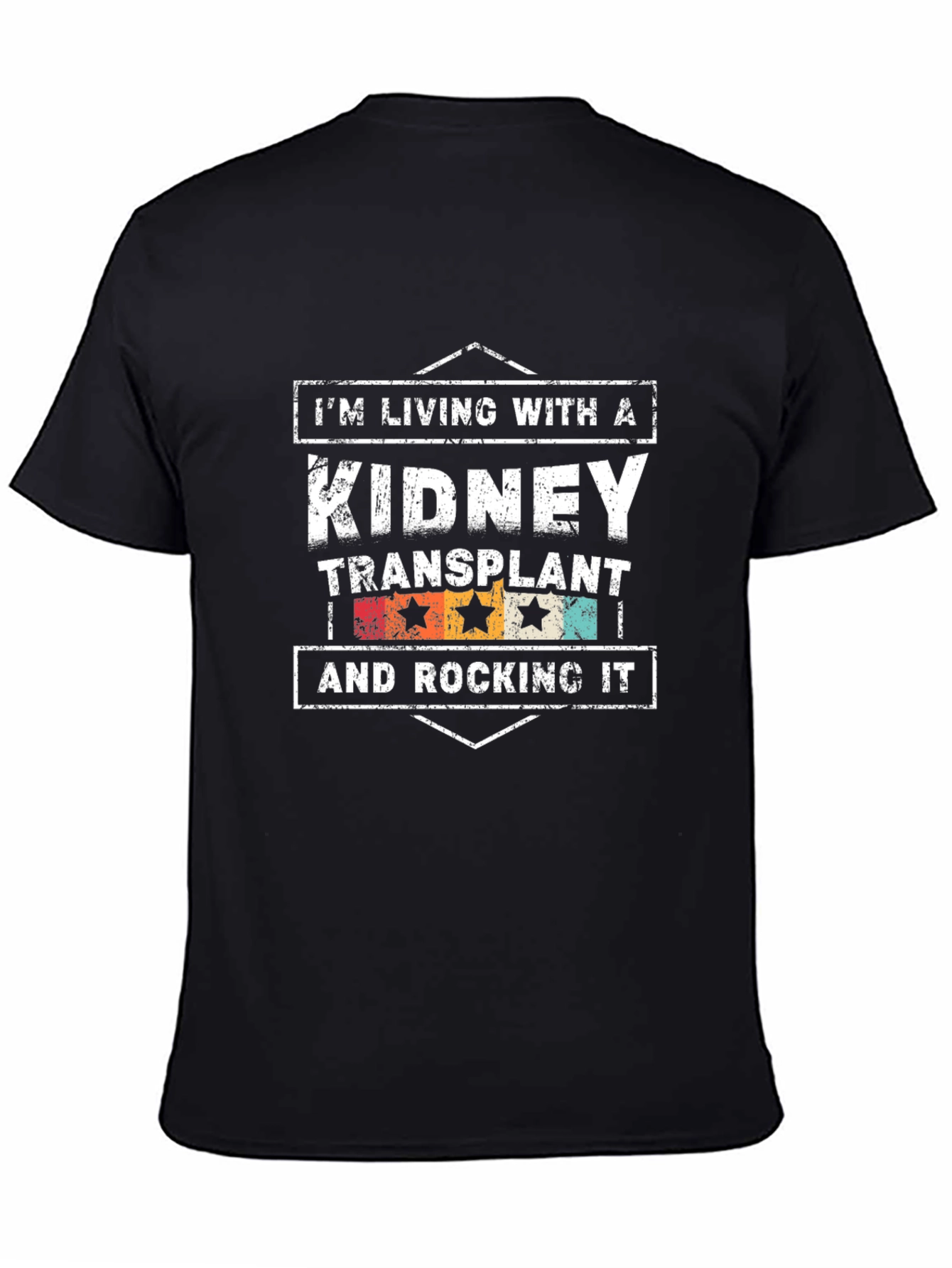 Black Kidney Transplant Rocking It T-Shirt view 4