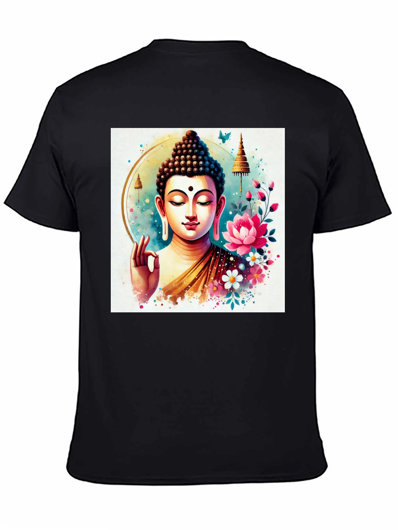 Buddha Art T-Shirt: Spiritual Zen Style - 4
