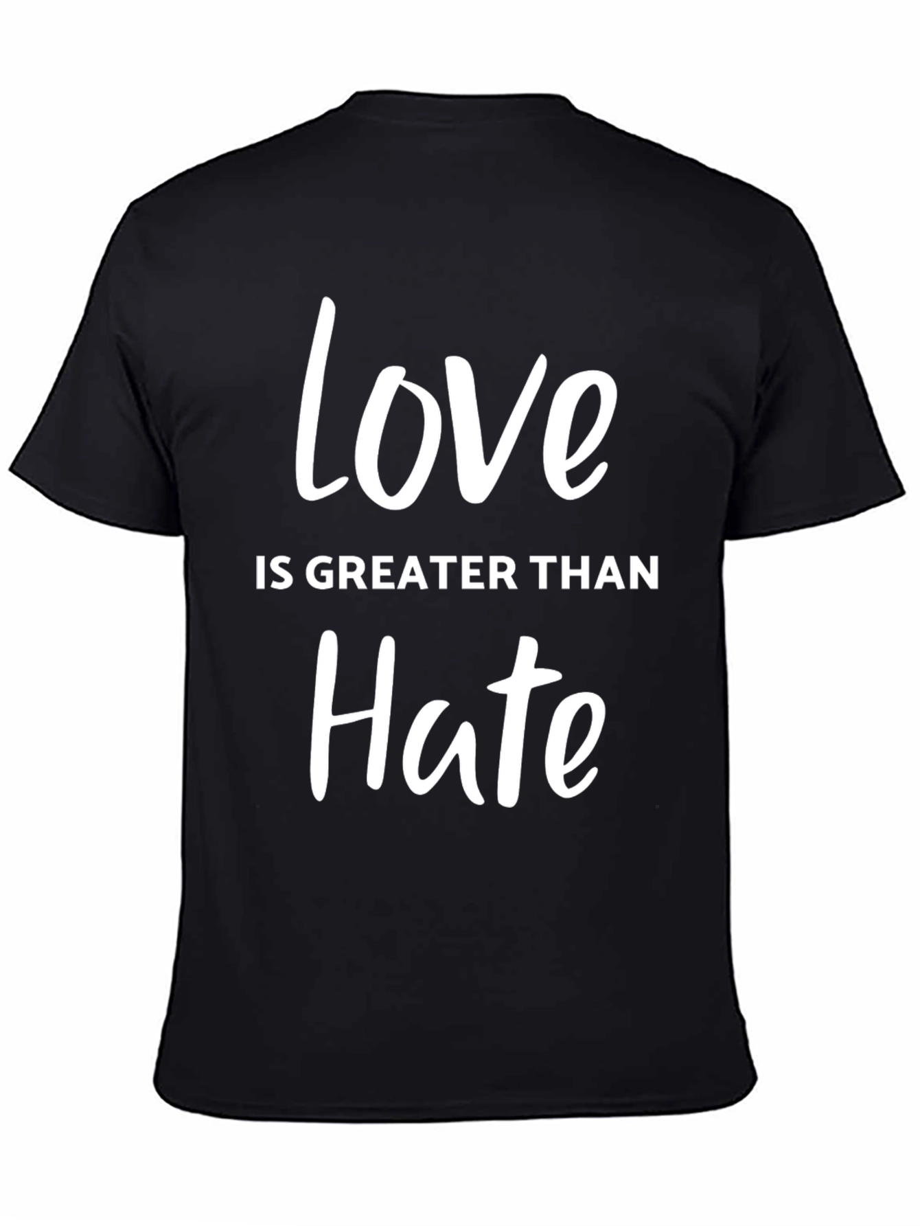 Black Love is Greater Than Hate Graphic T-Shirt view 4