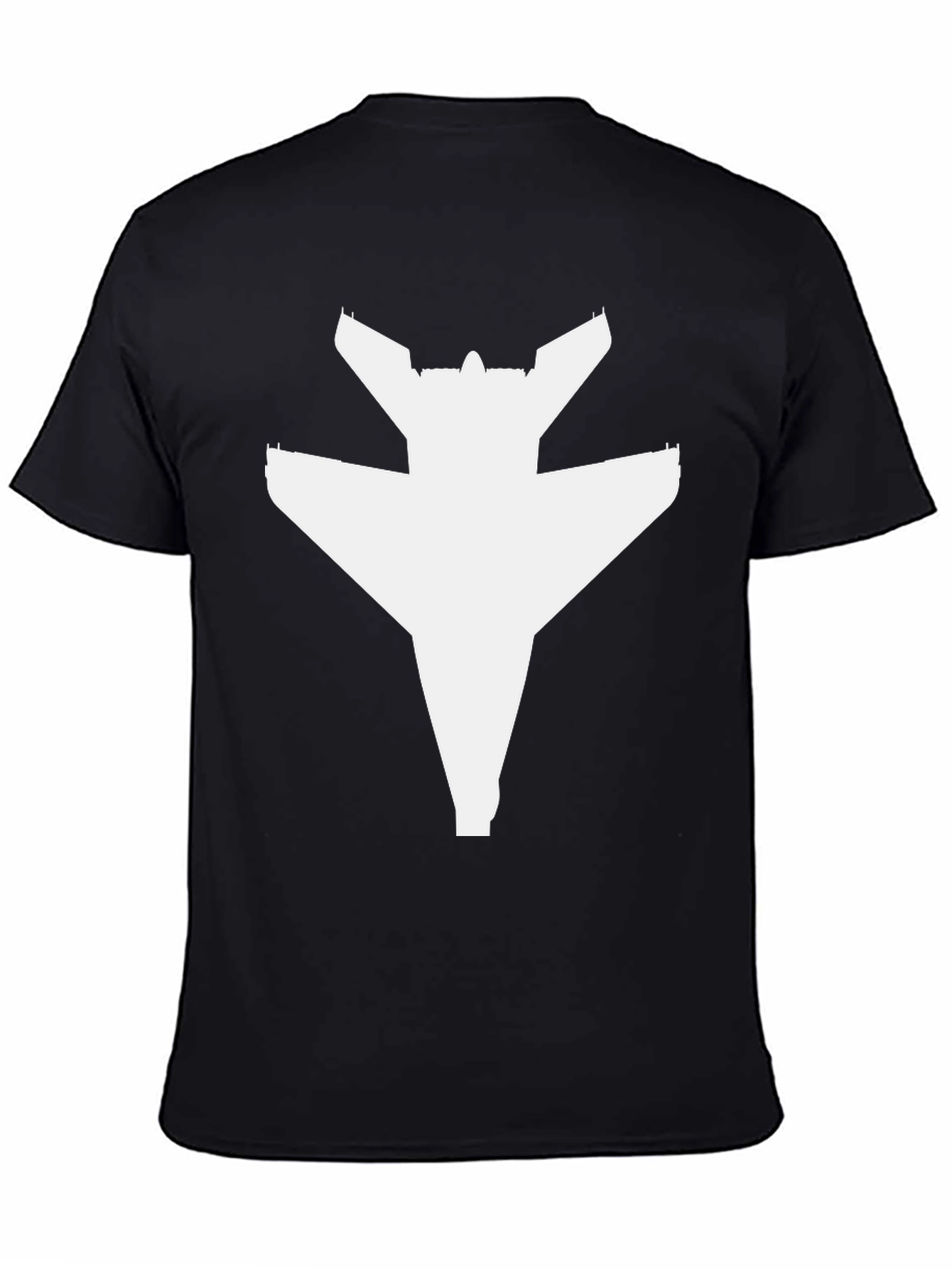 Black Jet Fighter Graphic T-Shirt - Black view 4