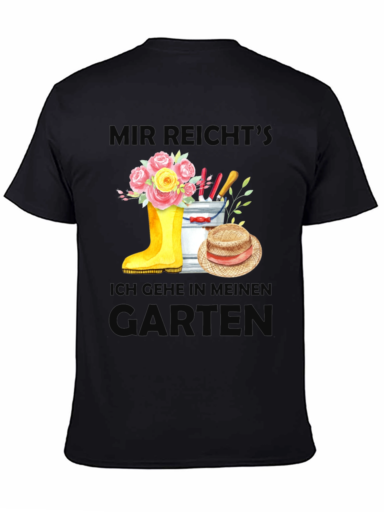 Black Gardener's Retreat Graphic Tee view 4