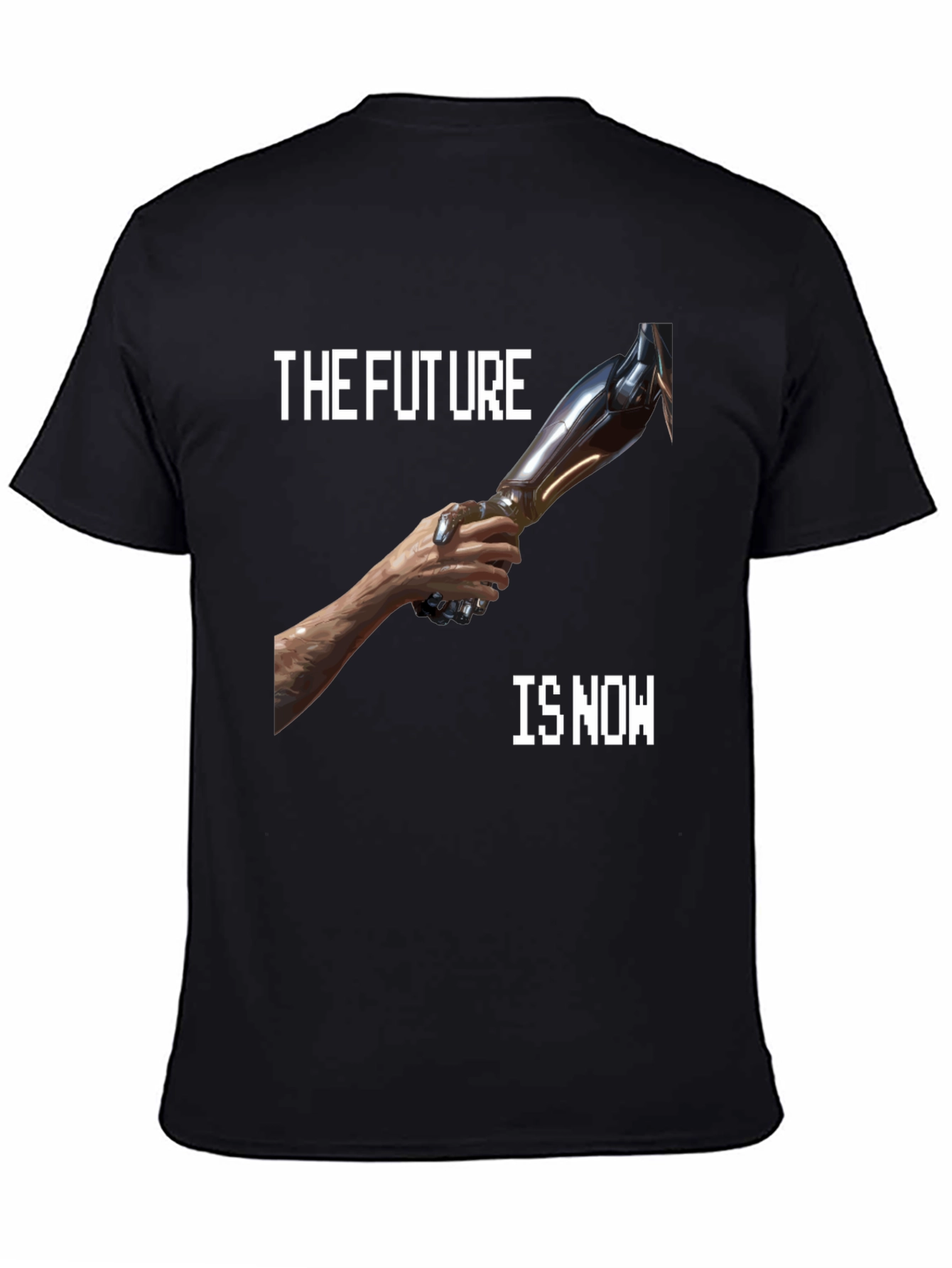 Black The Future is Now T-Shirt view 4