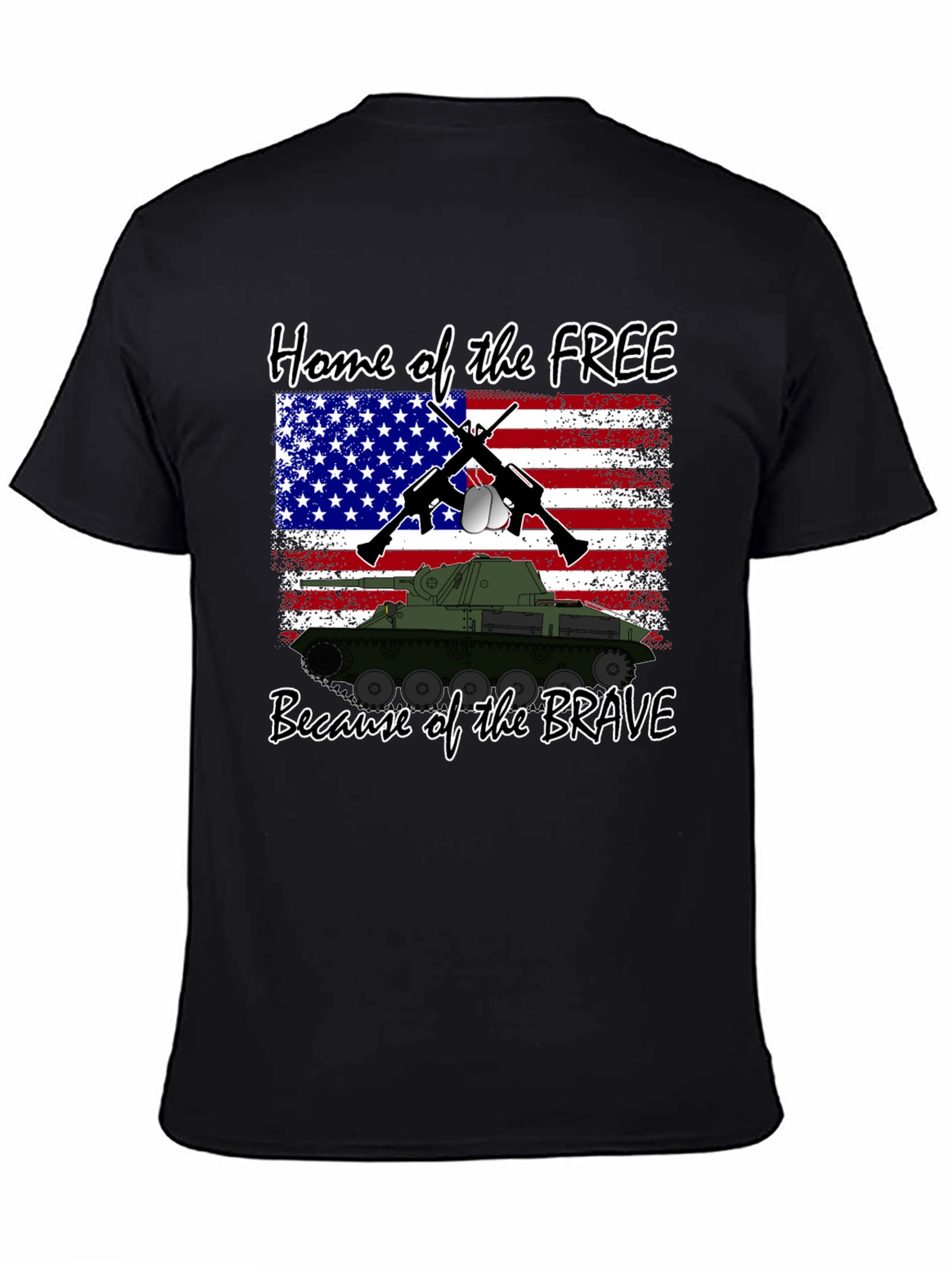 Black Home of the Free T-Shirt view 4