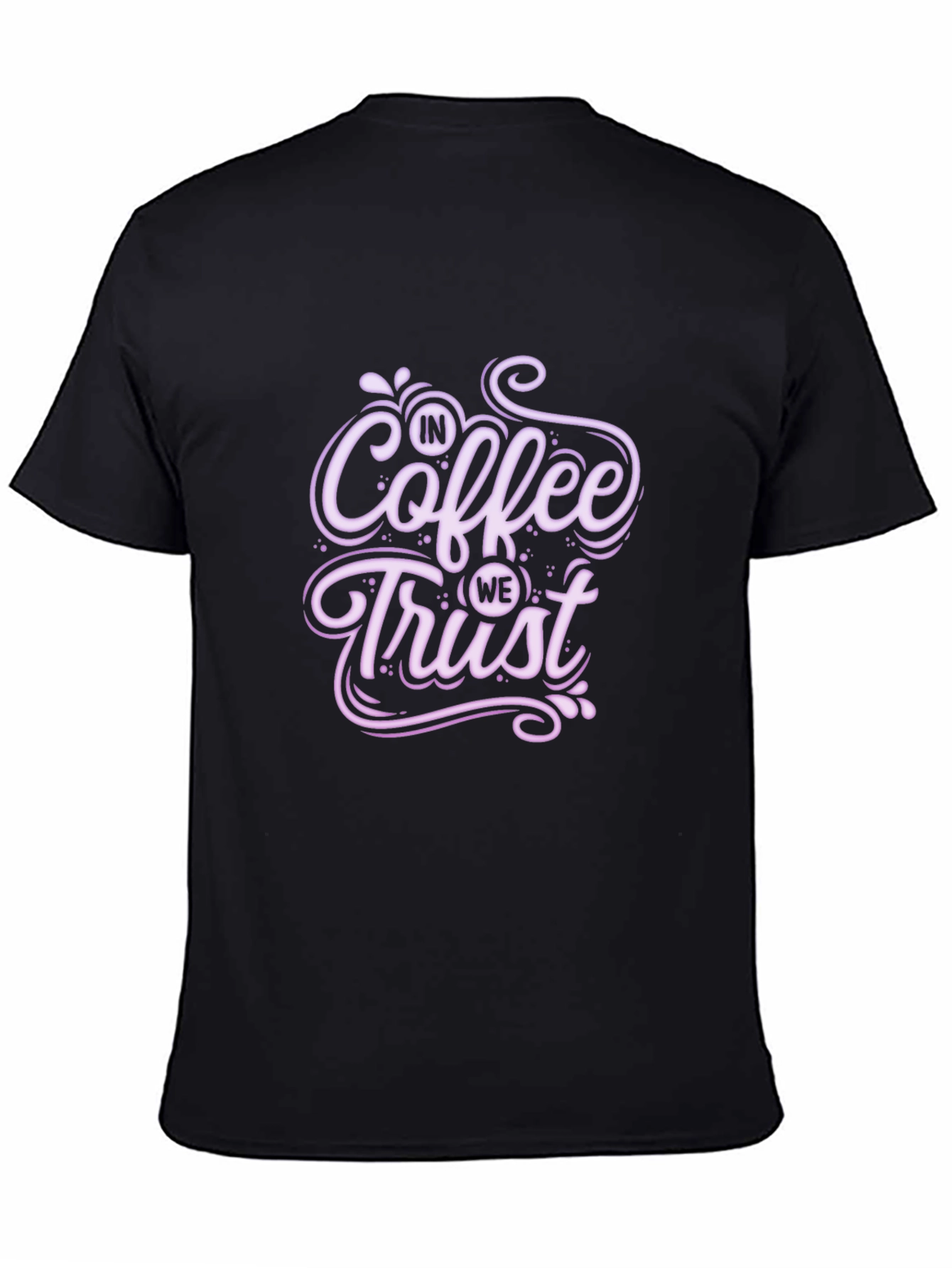 Black Coffee Trust Tee - Soft Black T-Shirt view 4