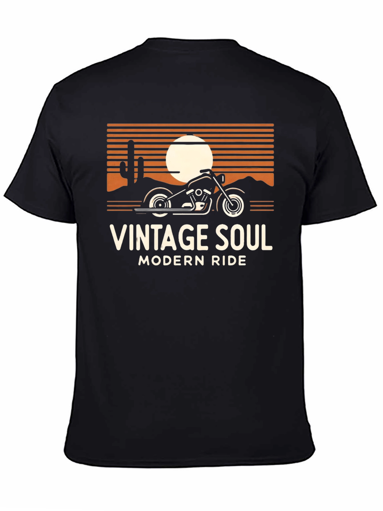 Black Vintage Soul Modern Ride Graphic Tee view 4