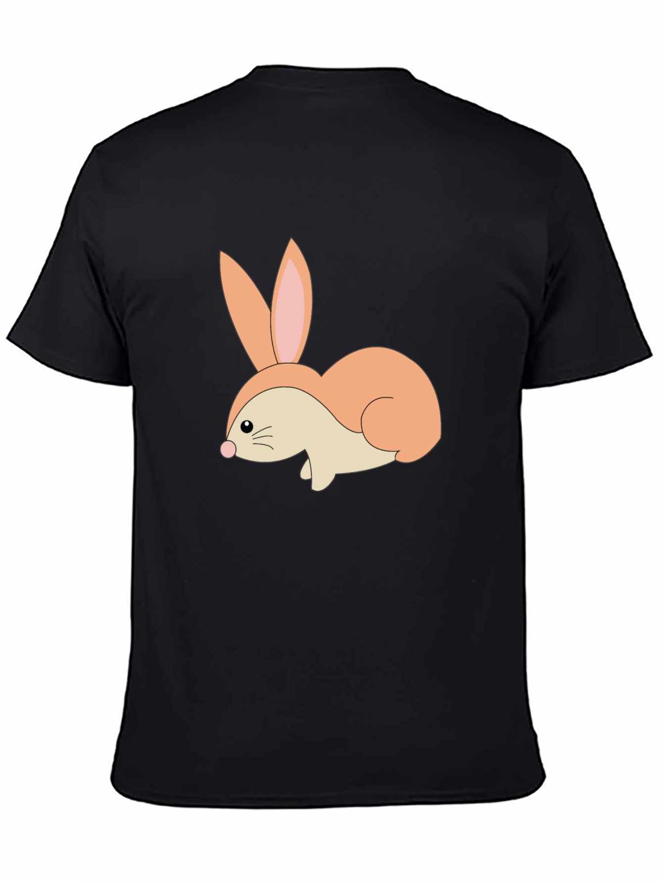 Black Bunny Graphic Tee - Soft Cotton Blend view 4