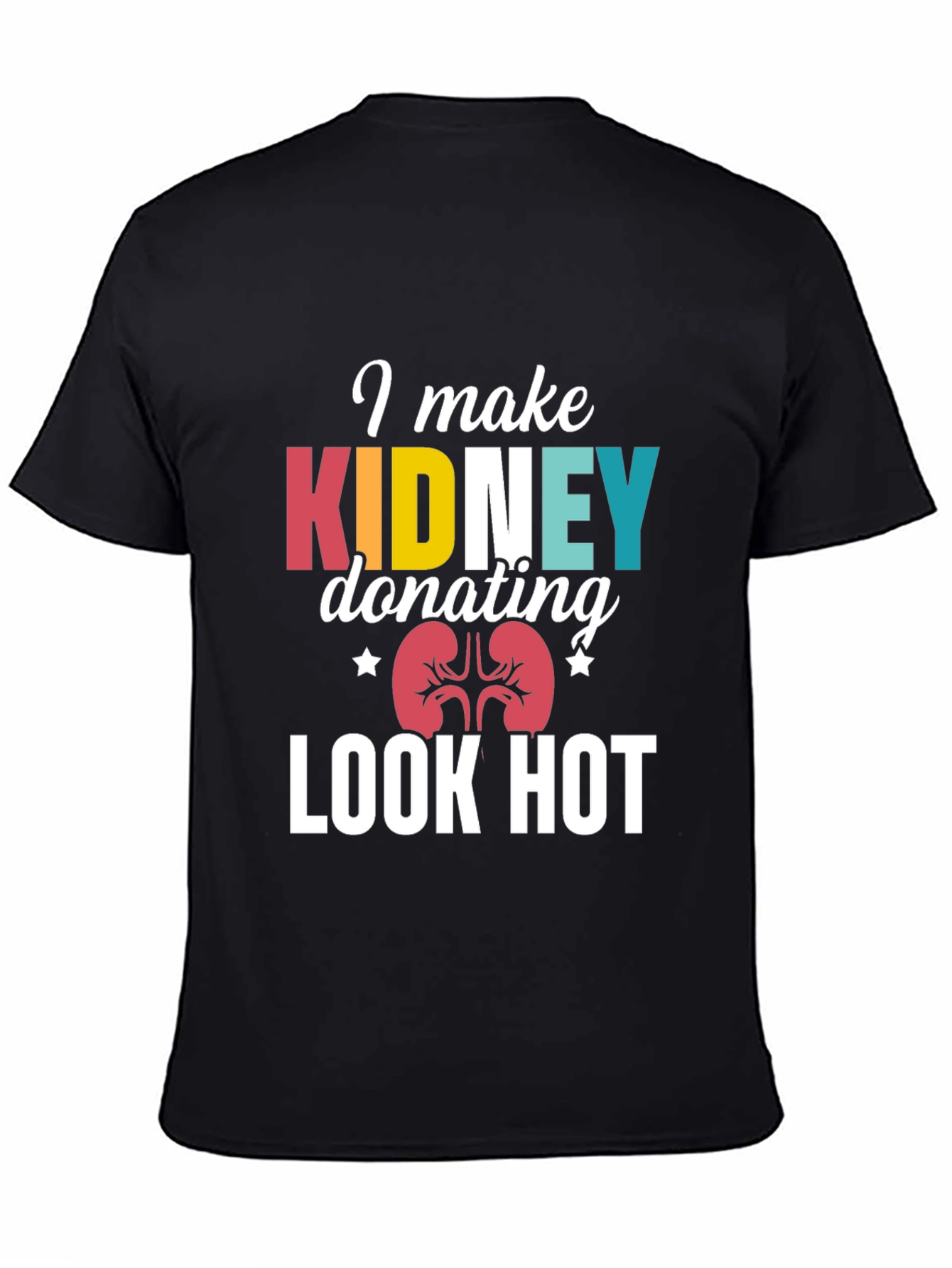 Black Kidney Donation T-Shirt: Make a Statement! view 4