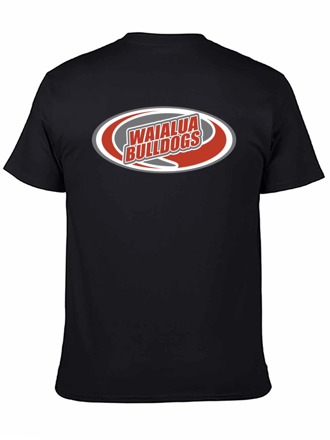 Black Waialua Bulldogs Black T-Shirt view 4