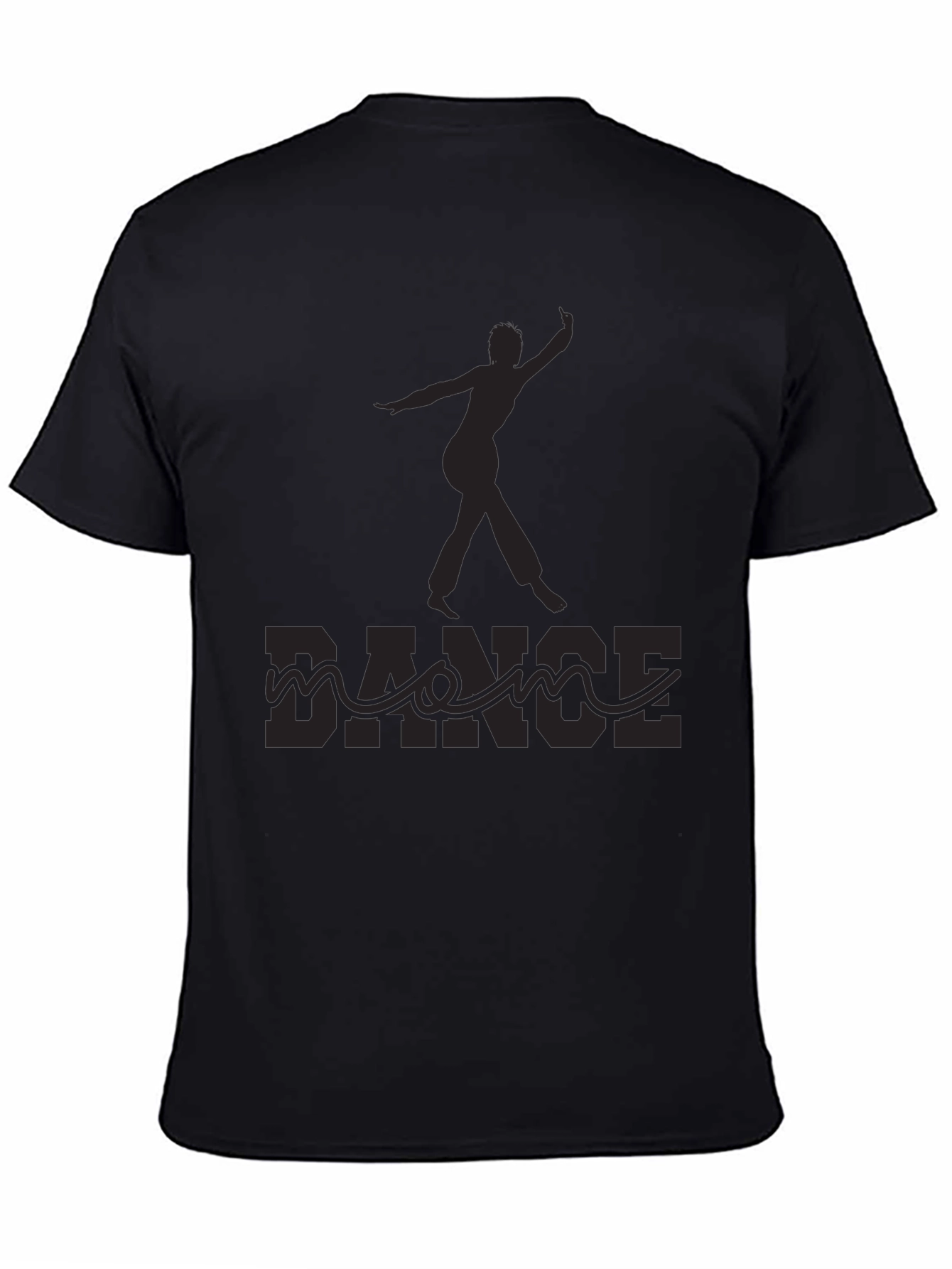 Black Dance Silhouette Graphic Tee - Black view 4