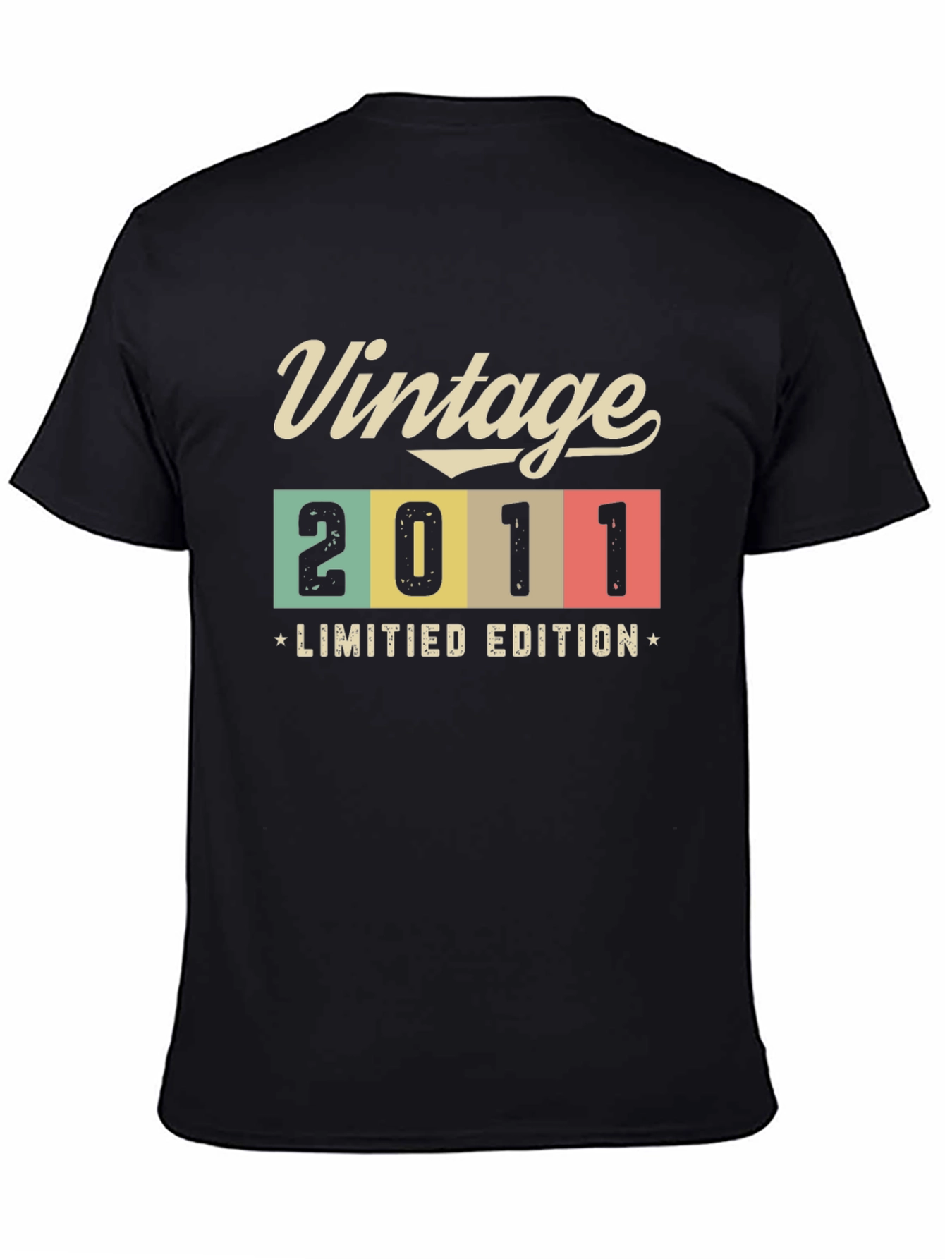 Black Vintage 2011 Limited Edition Black T-Shirt view 4