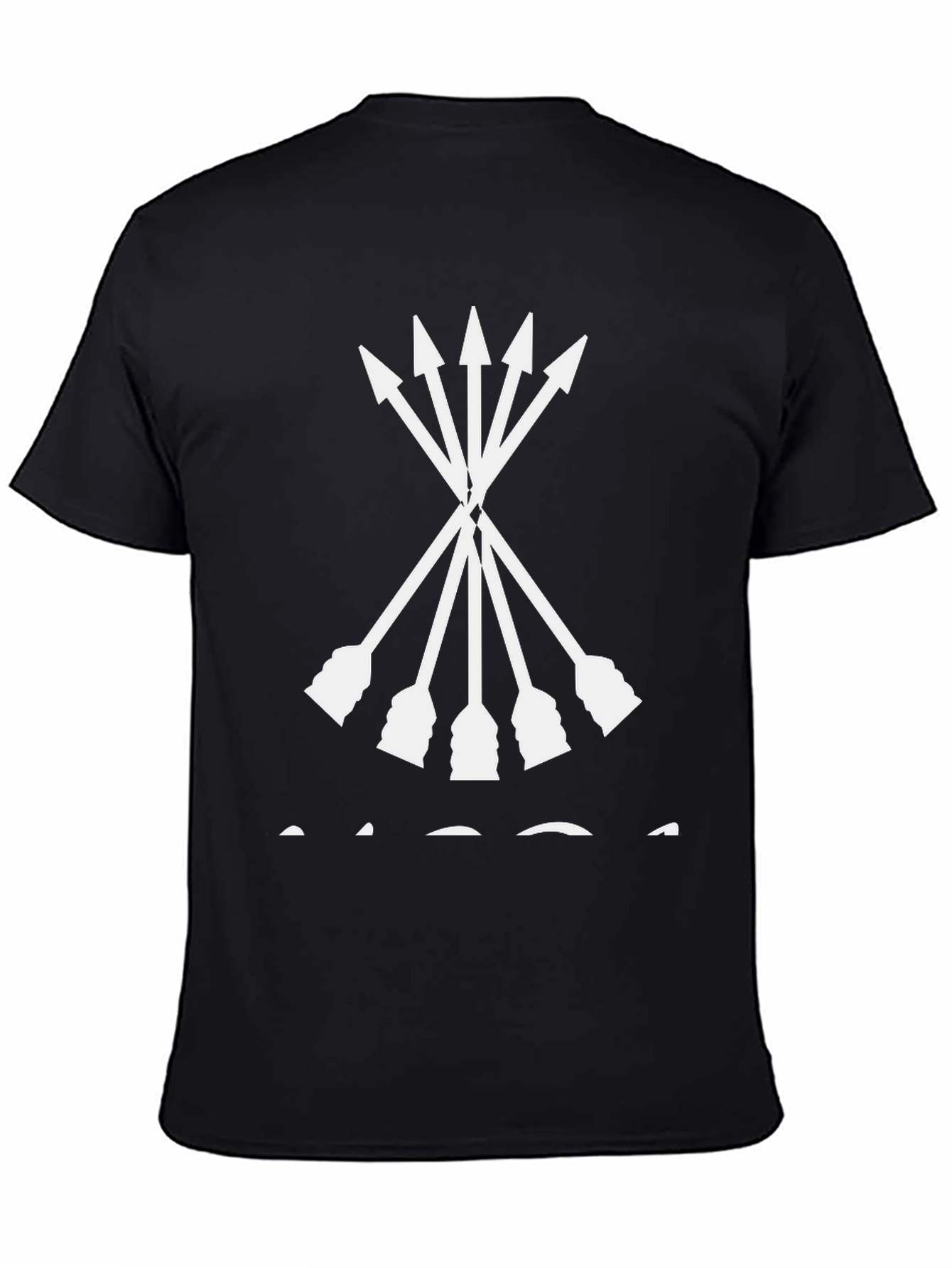 Black Arrows Graphic Black T-Shirt view 4