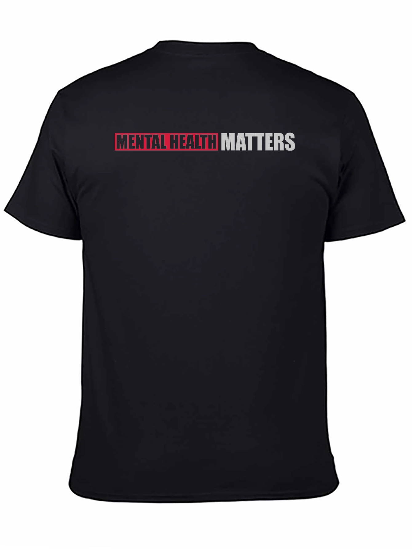 Black Mental Health Matters Graphic Tee - Black view 4