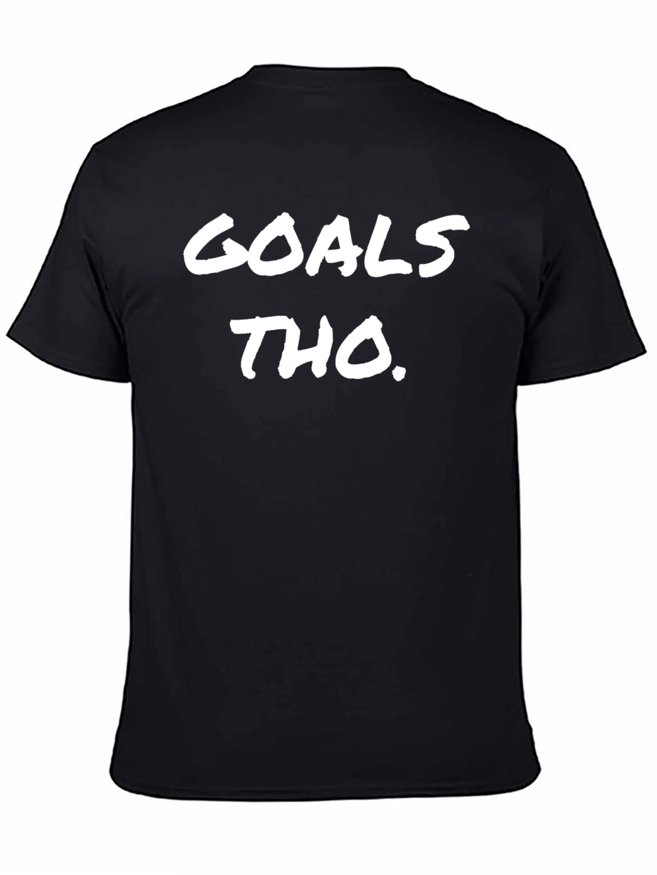Goals Tho. Black Graphic Tee Shirt - 4