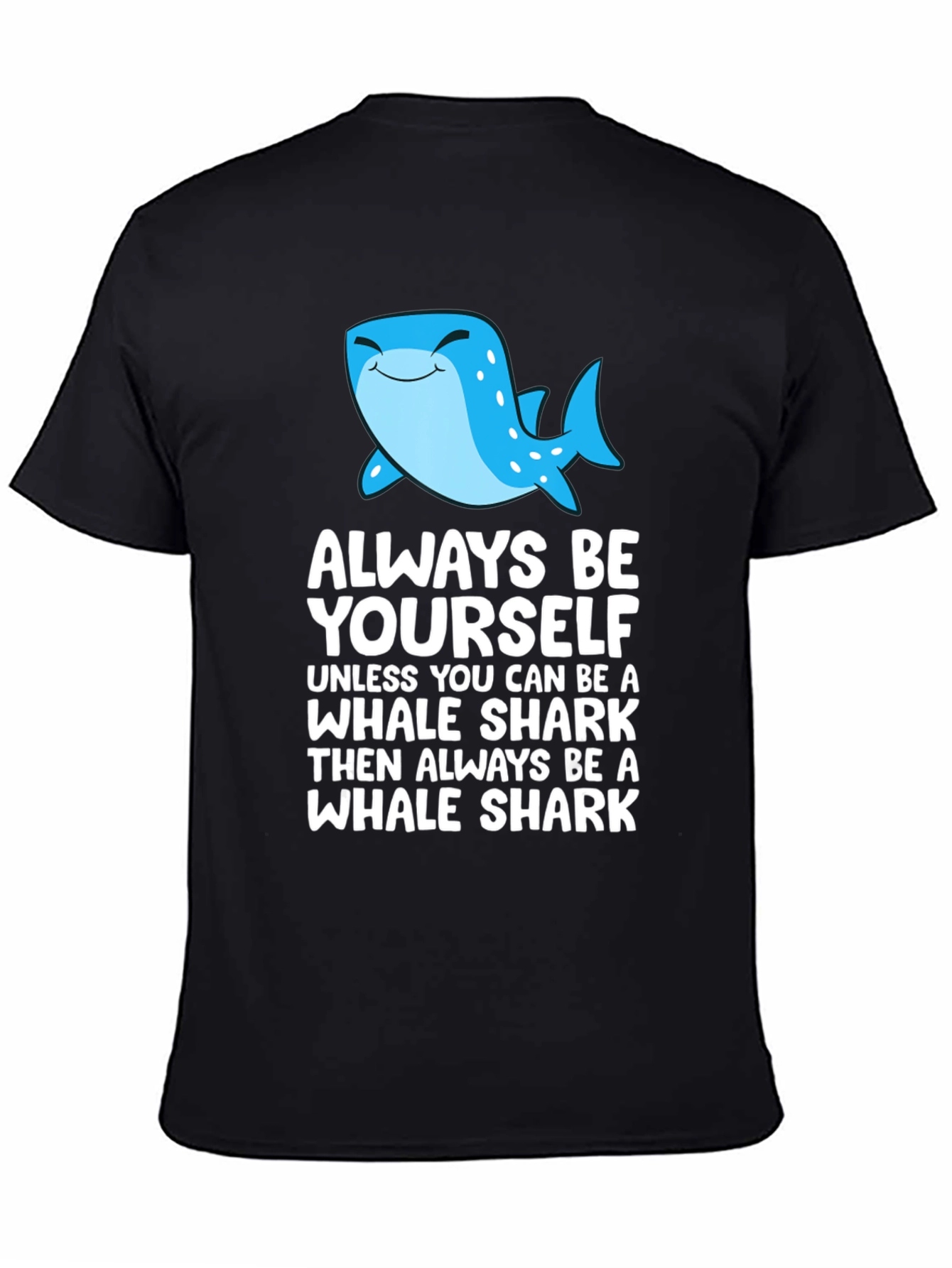 Black Whale Shark Graphic T-Shirt - Always Be Yourself Tee view 4