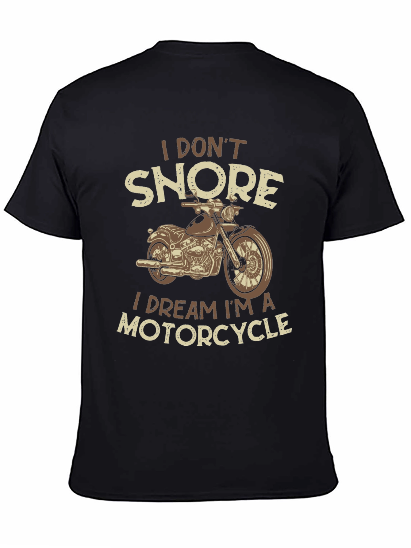 Black Motorcycle Dream T-Shirt - Funny Biker Tee view 4