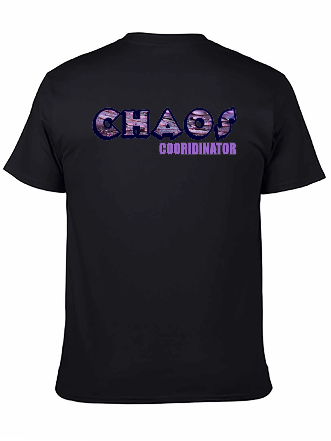 Black Chaos Coordinator Graphic T-Shirt view 4