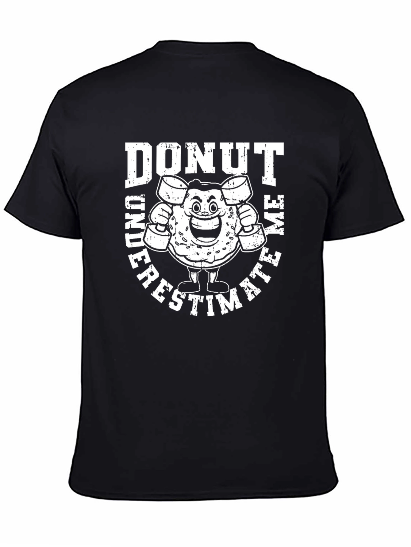 Black Donut Underestimate Me Graphic Tee view 4