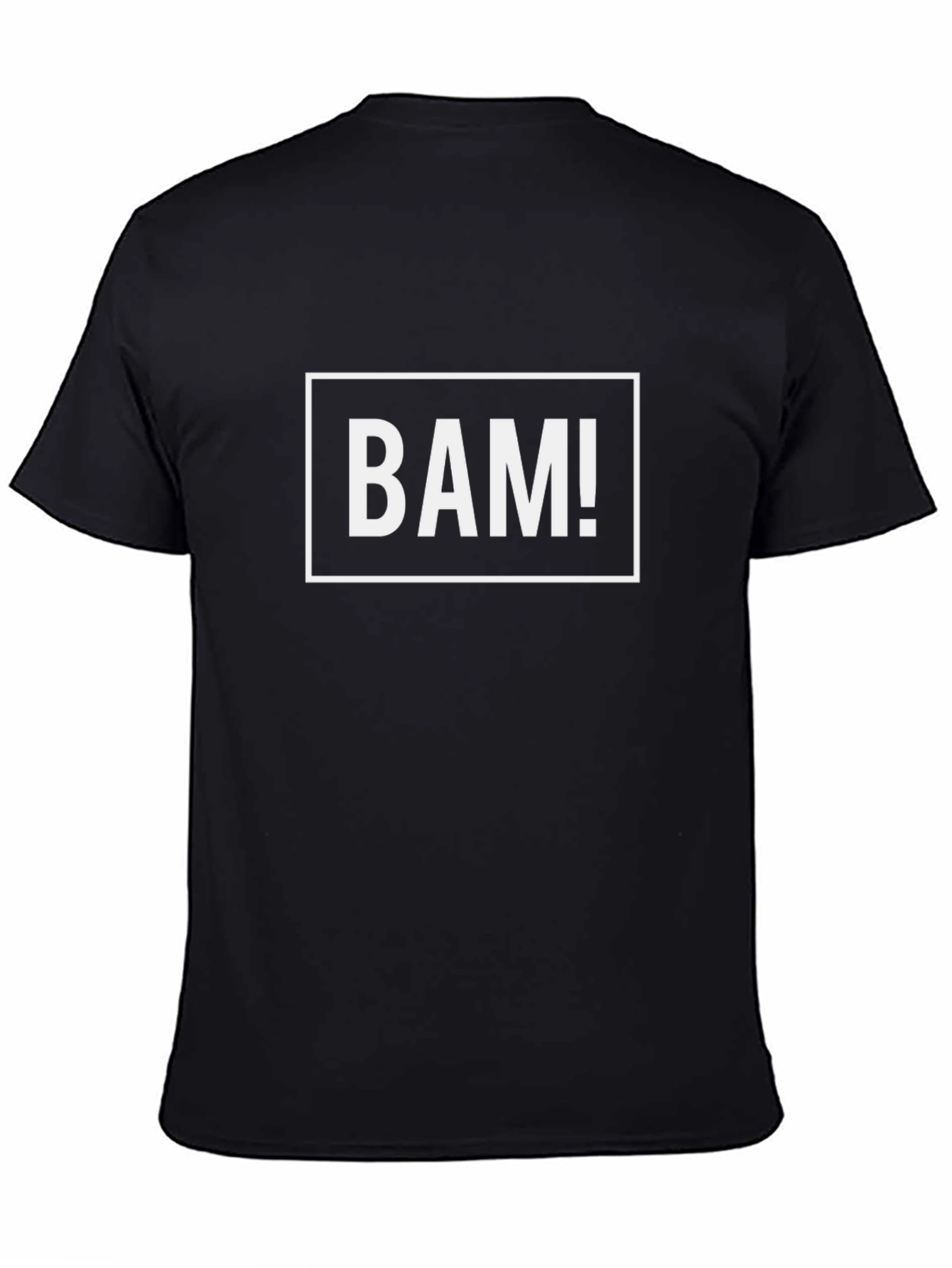 Black BAM! Graphic T-Shirt - Bold Statement Tee view 4