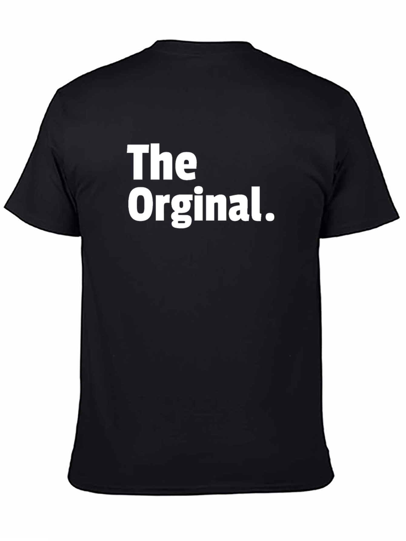 Black The Orginal. Black T-Shirt view 4