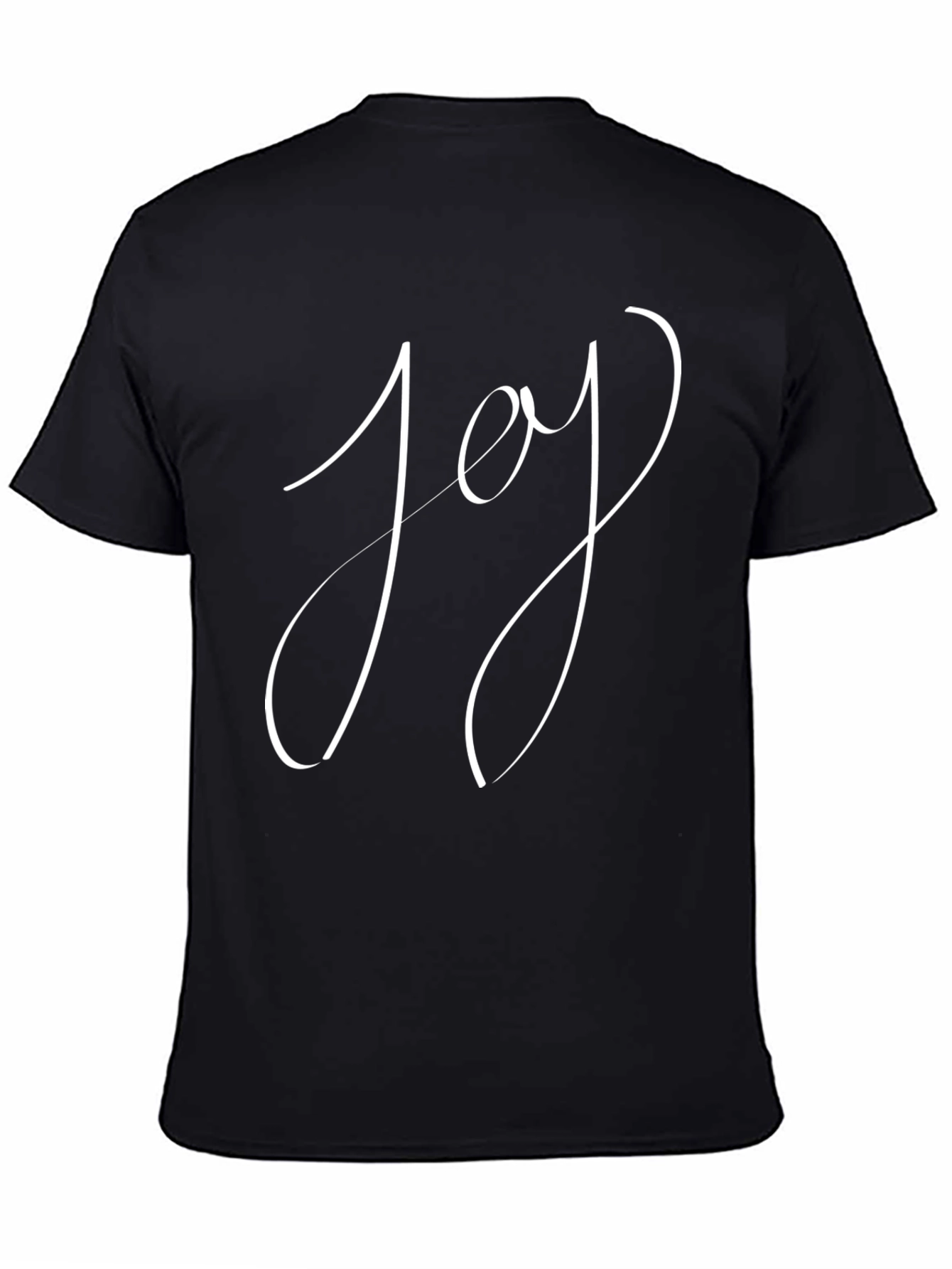 Black Joy Graphic Tee - Stylish & Comfortable Black T-Shirt view 4