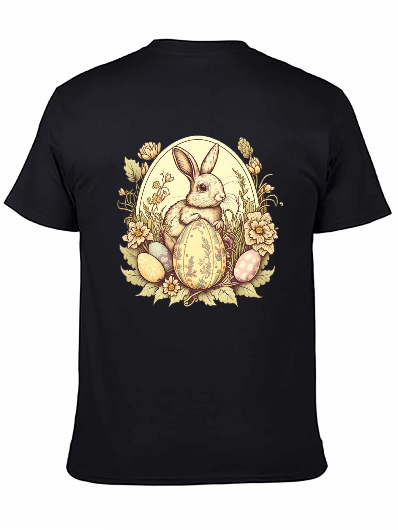 Easter Bunny Floral Egg T-Shirt - 4
