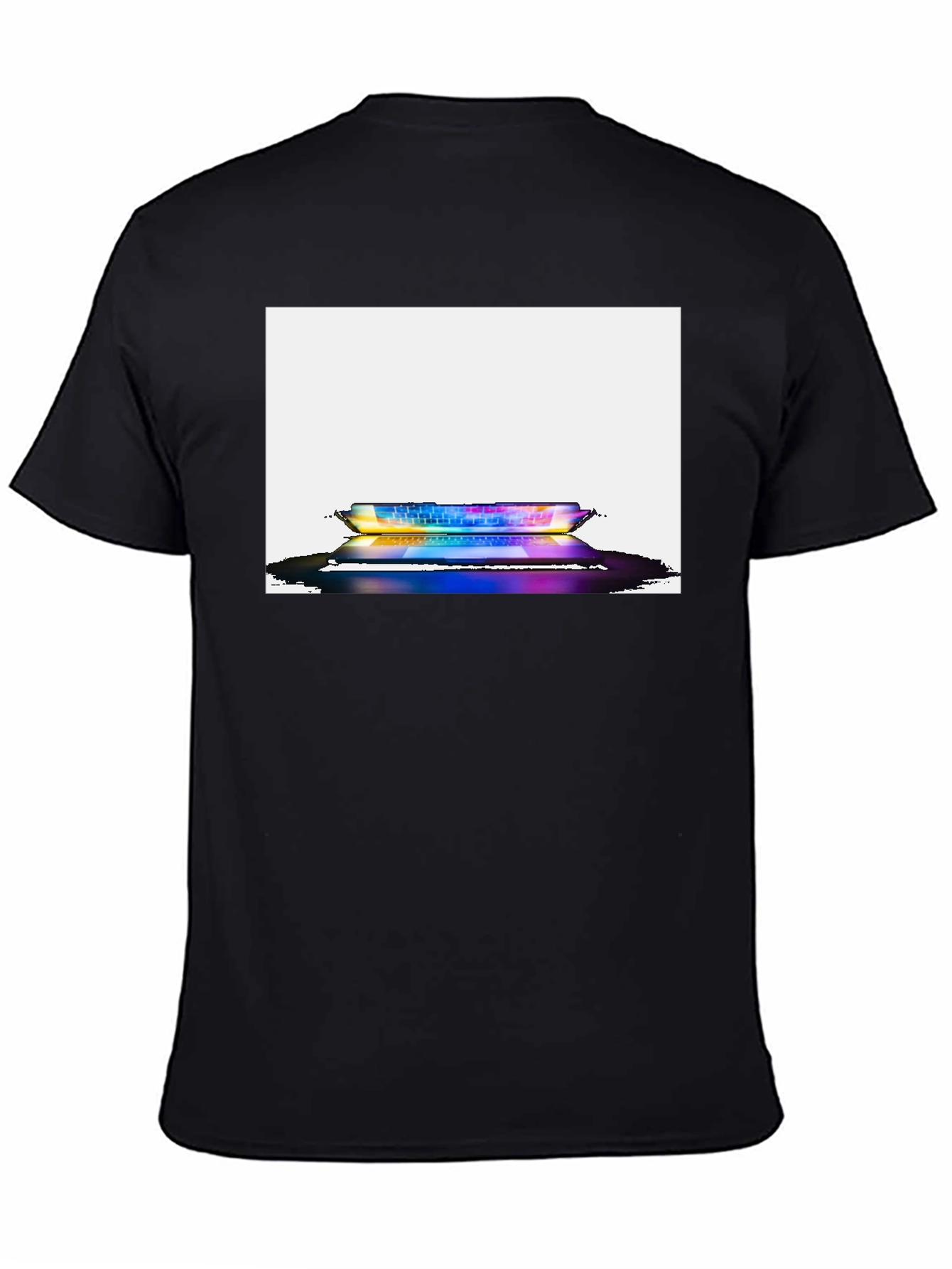 Black Cool Keyboard Graphic Tee view 4