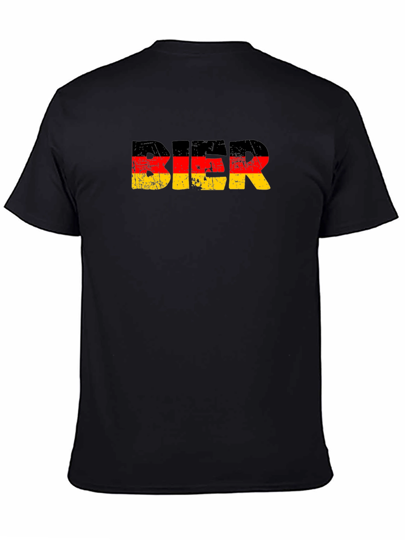 Black Bier German Flag Graphic T-Shirt view 4
