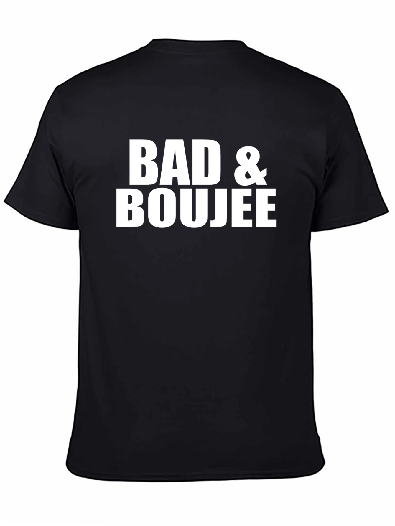Black Bad & Boujee Graphic Tee - Trendy Streetwear view 4