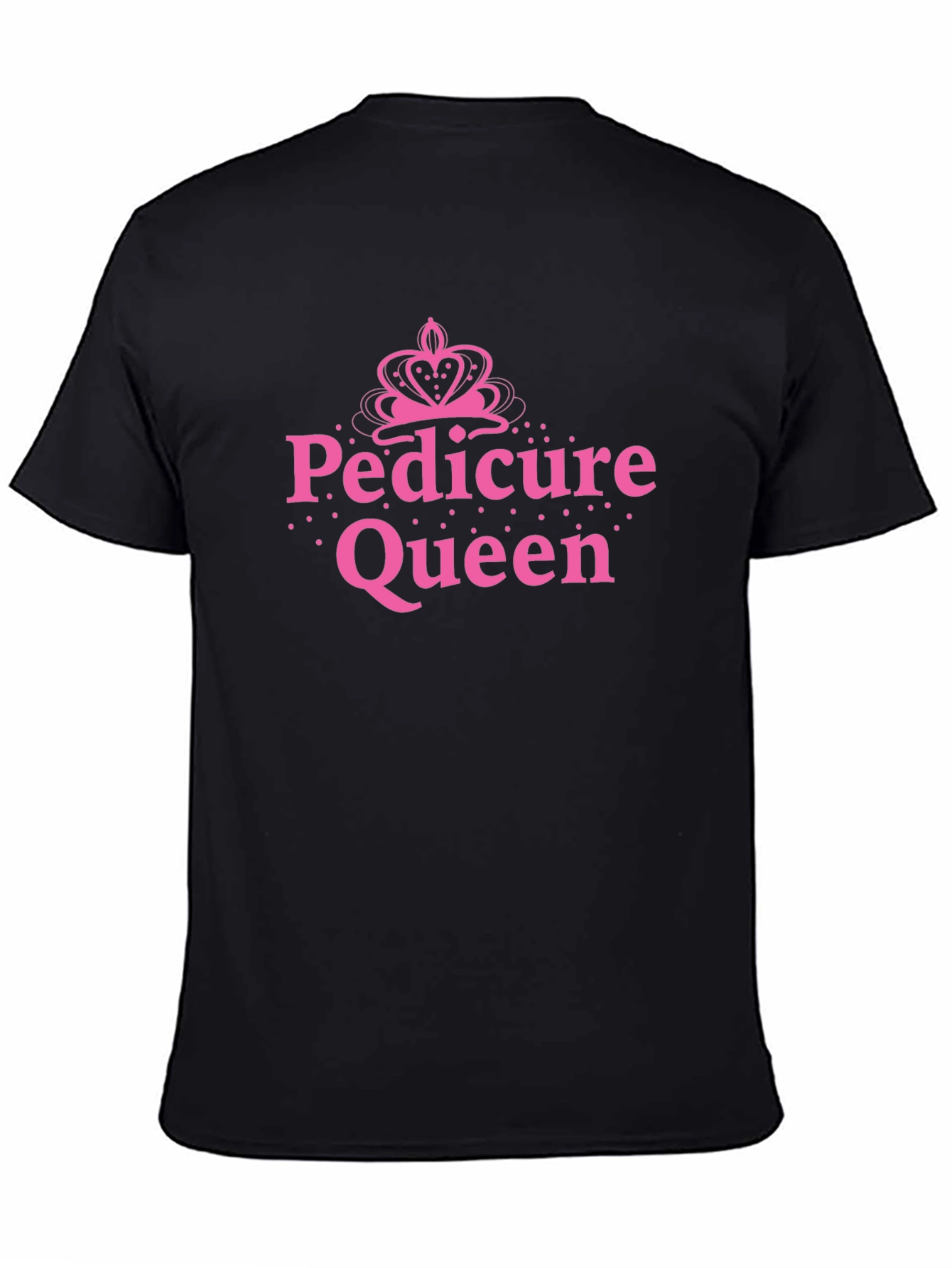 Black Pedicure Queen Black T-Shirt view 4
