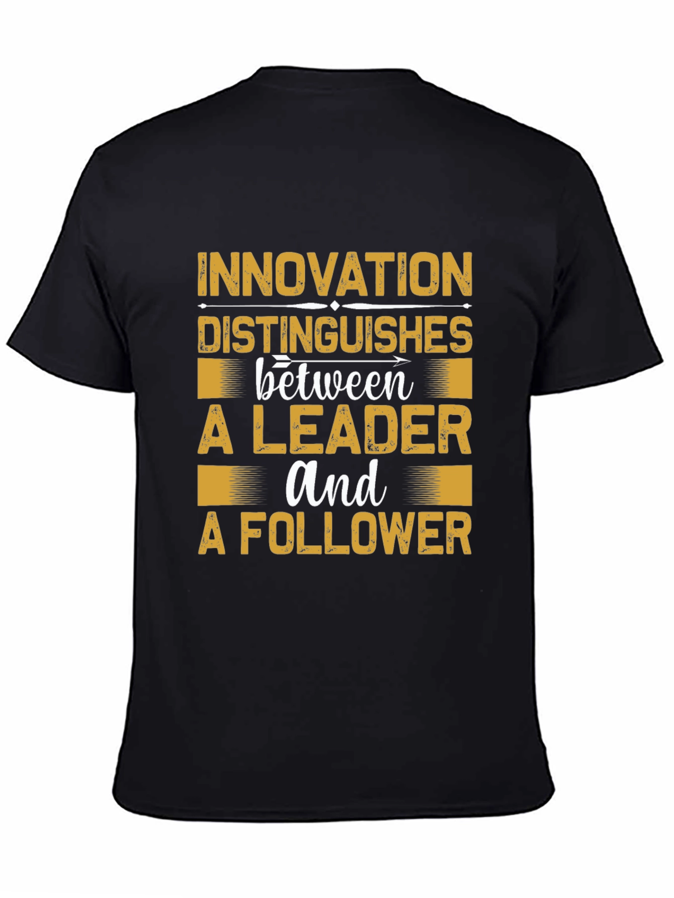 Black Innovation Leader Black Graphic Tee view 4