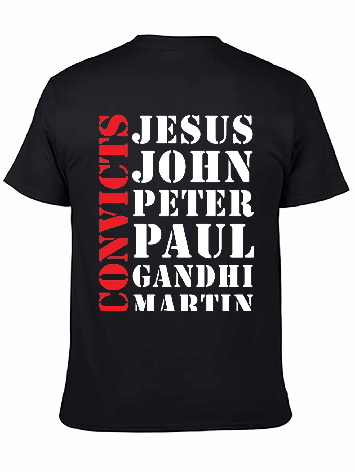 Black Convict's Jesus John T-Shirt view 4