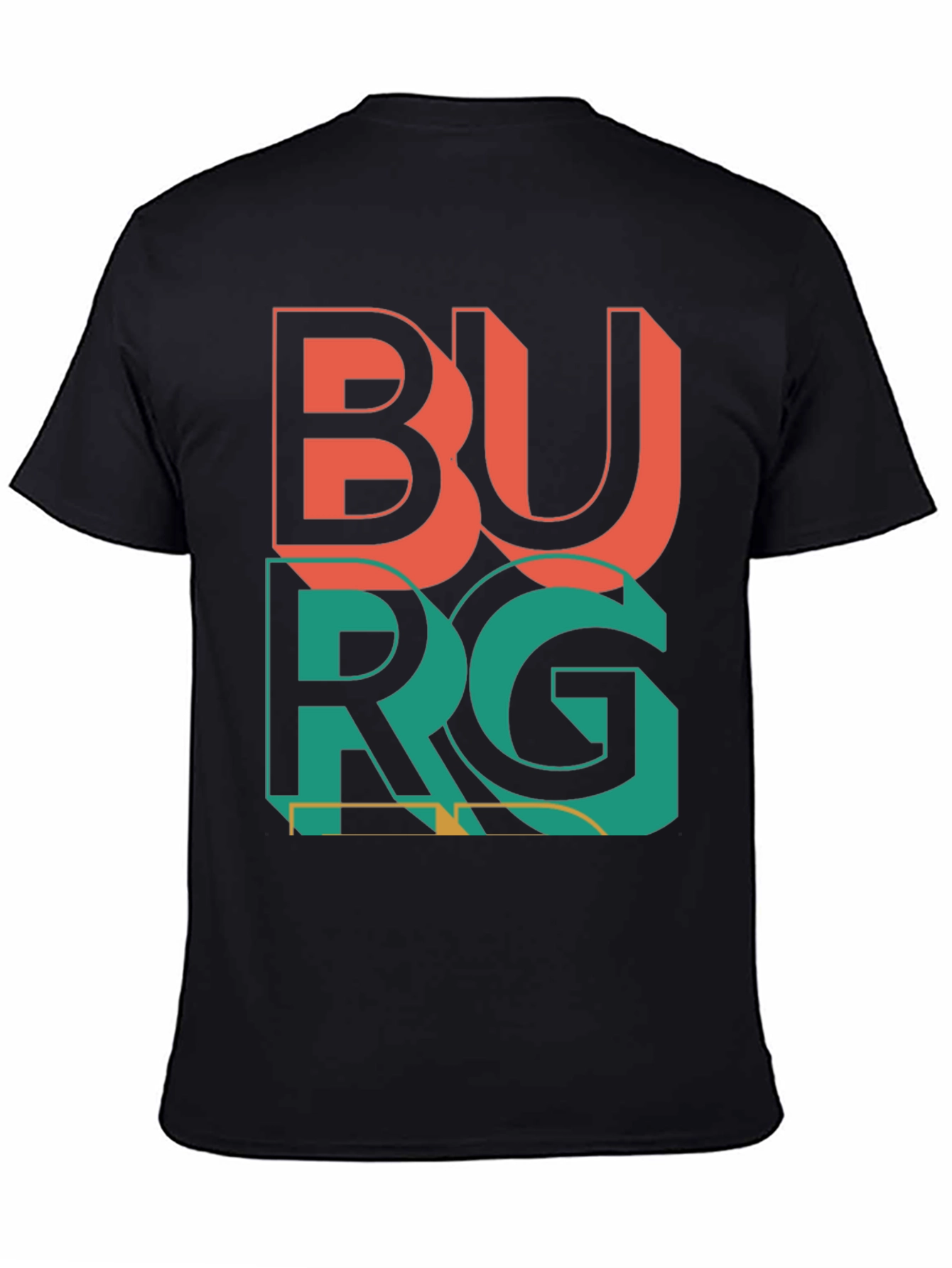 Black Burg Graphic Tee - Retro City Style view 4