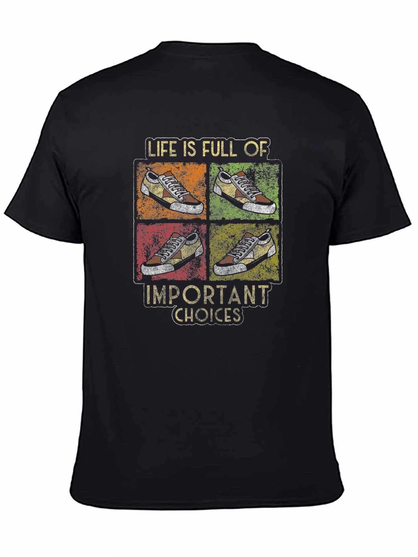 Black Life Choices Graphic Tee - Casual Black T-Shirt view 4